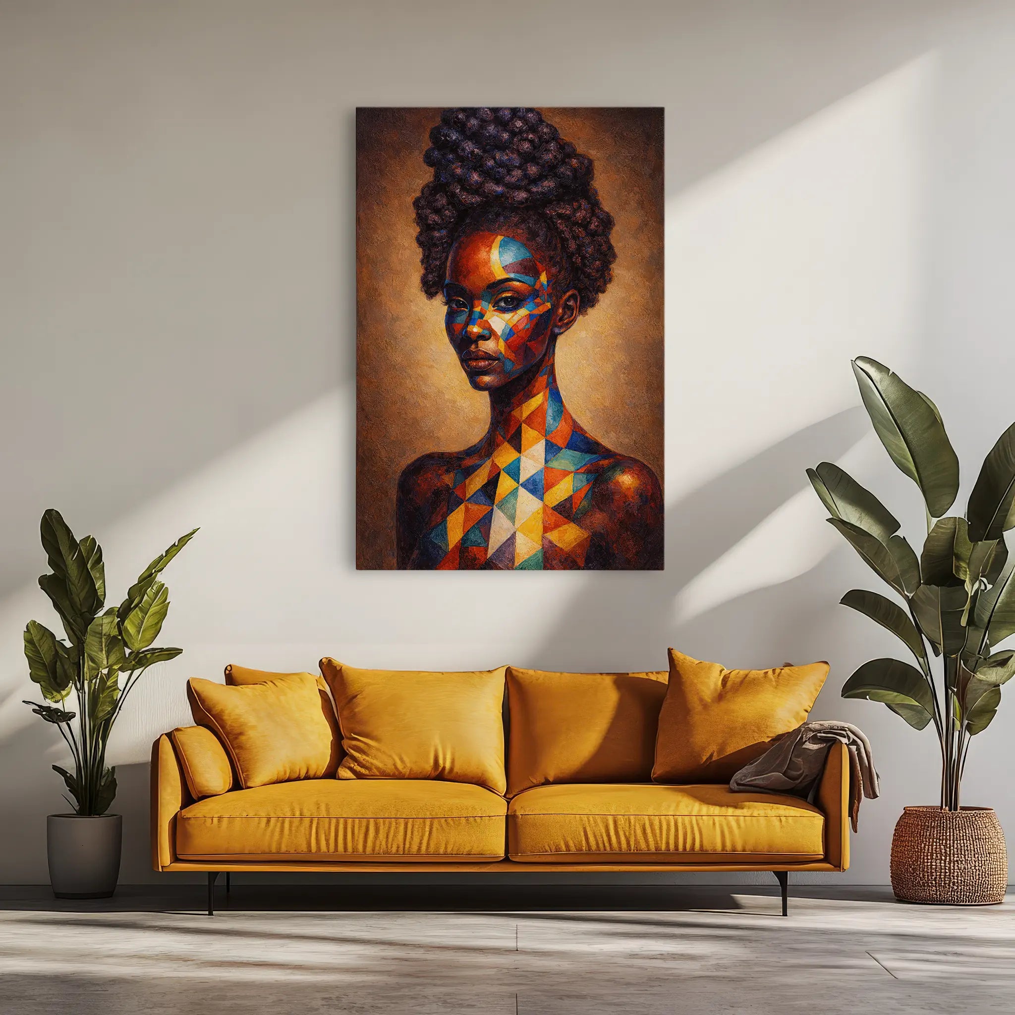 Prism Painted Muse in Bold Geometry Giclée Print 235012 Visual Wall Art AR2:3V Giclée Print
