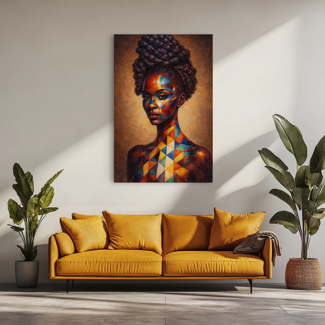 Prism Painted Muse in Bold Geometry Giclée Print 235012 Visual Wall Art AR2:3V Giclée Print