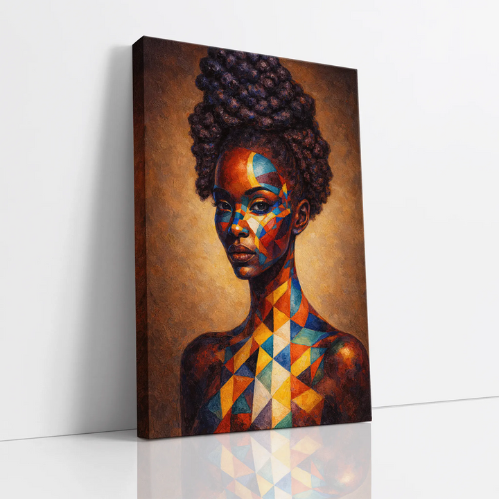 Prism Painted Muse in Bold Geometry Giclée Print 235012 Visual Wall Art AR2:3V Giclée Print