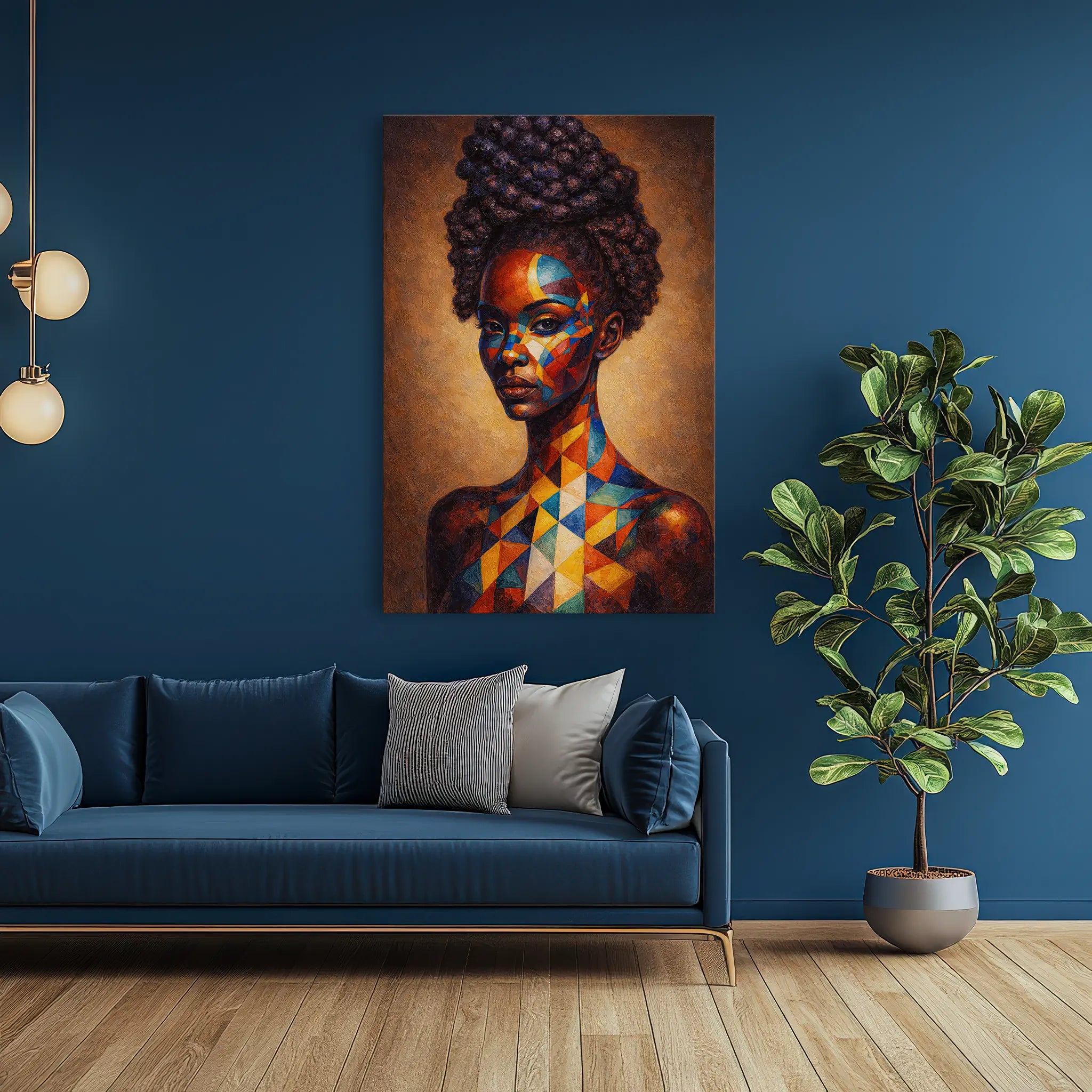 Prism Painted Muse in Bold Geometry Giclée Print 235012 Visual Wall Art AR2:3V Giclée Print
