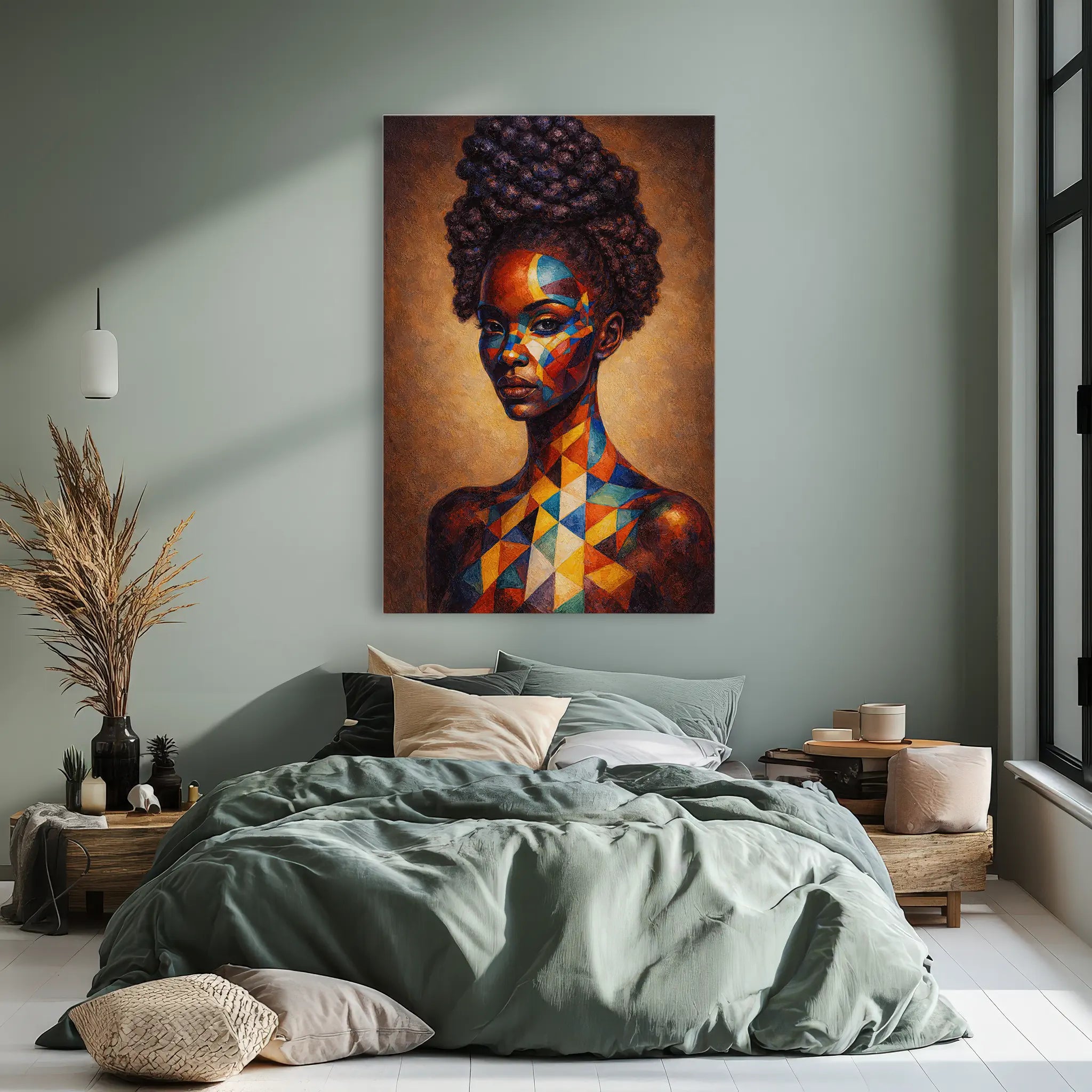 Prism Painted Muse in Bold Geometry Giclée Print 235012 Visual Wall Art AR2:3V Giclée Print