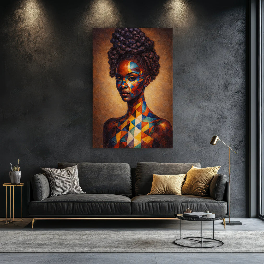 Prism Painted Muse in Bold Geometry Giclée Print 235012 Visual Wall Art AR2:3V Giclée Print