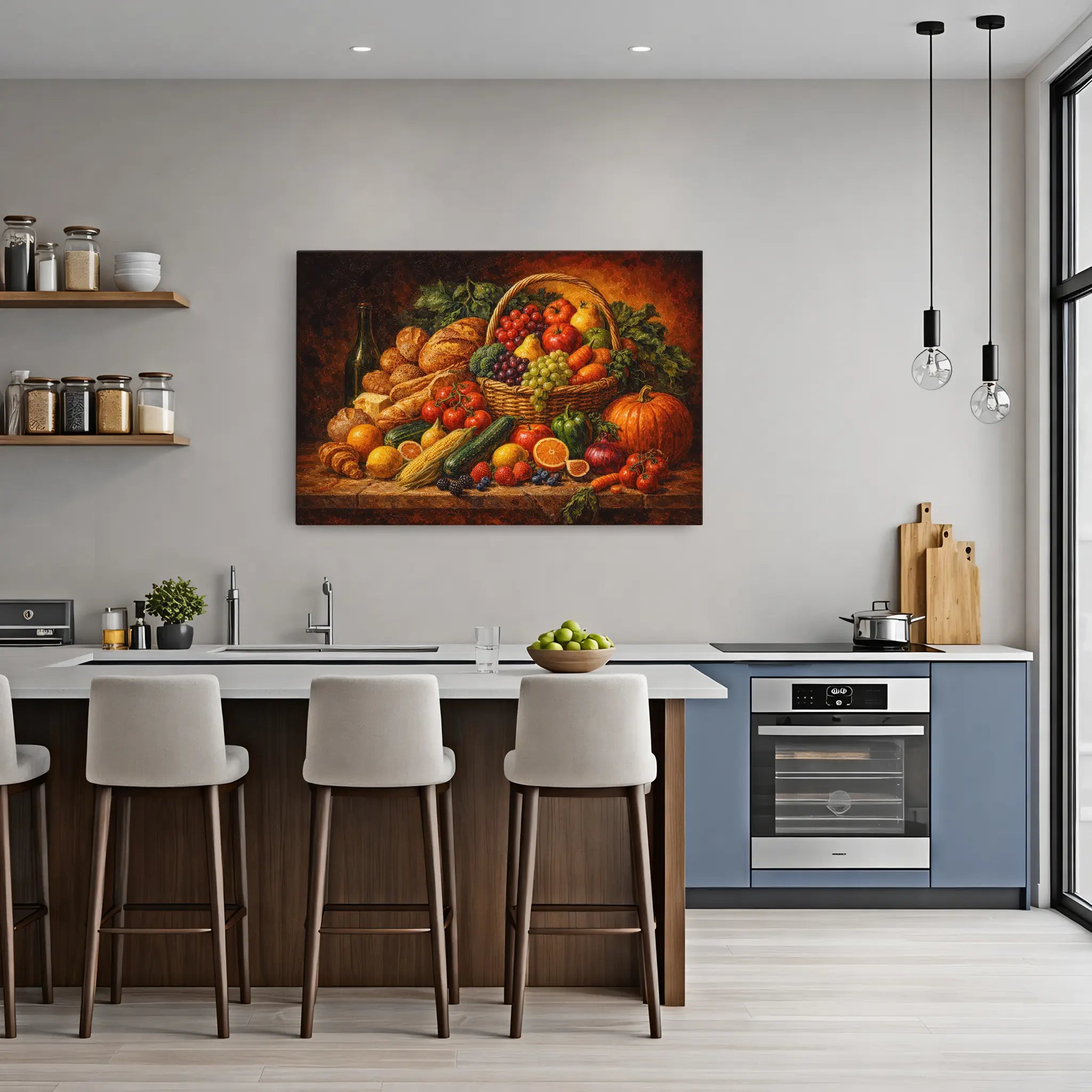 Pumpkin Market Still Life Giclée Print 324007 Visual Wall Art AR3:2H Giclée Print