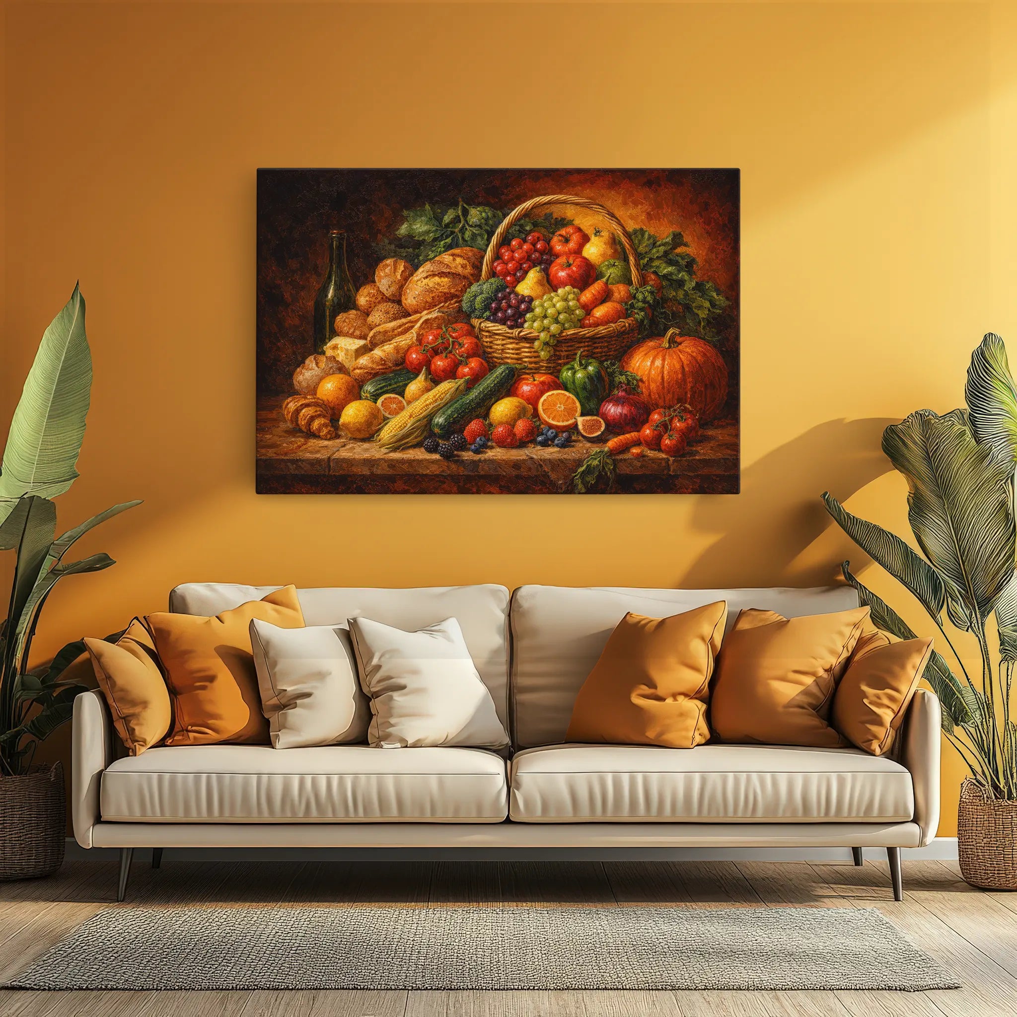 Pumpkin Market Still Life Giclée Print 324007 Visual Wall Art AR3:2H Giclée Print