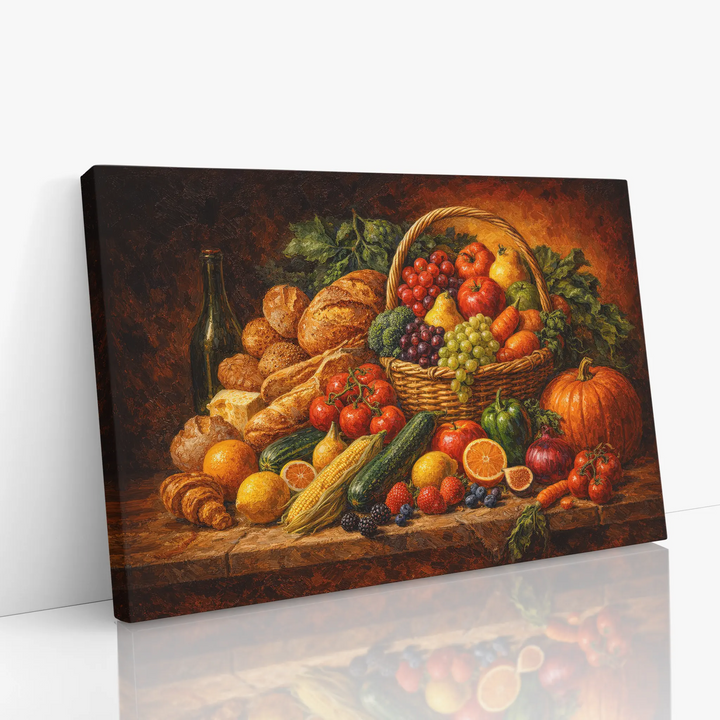 Pumpkin Market Still Life Giclée Print 324007 Visual Wall Art AR3:2H Giclée Print