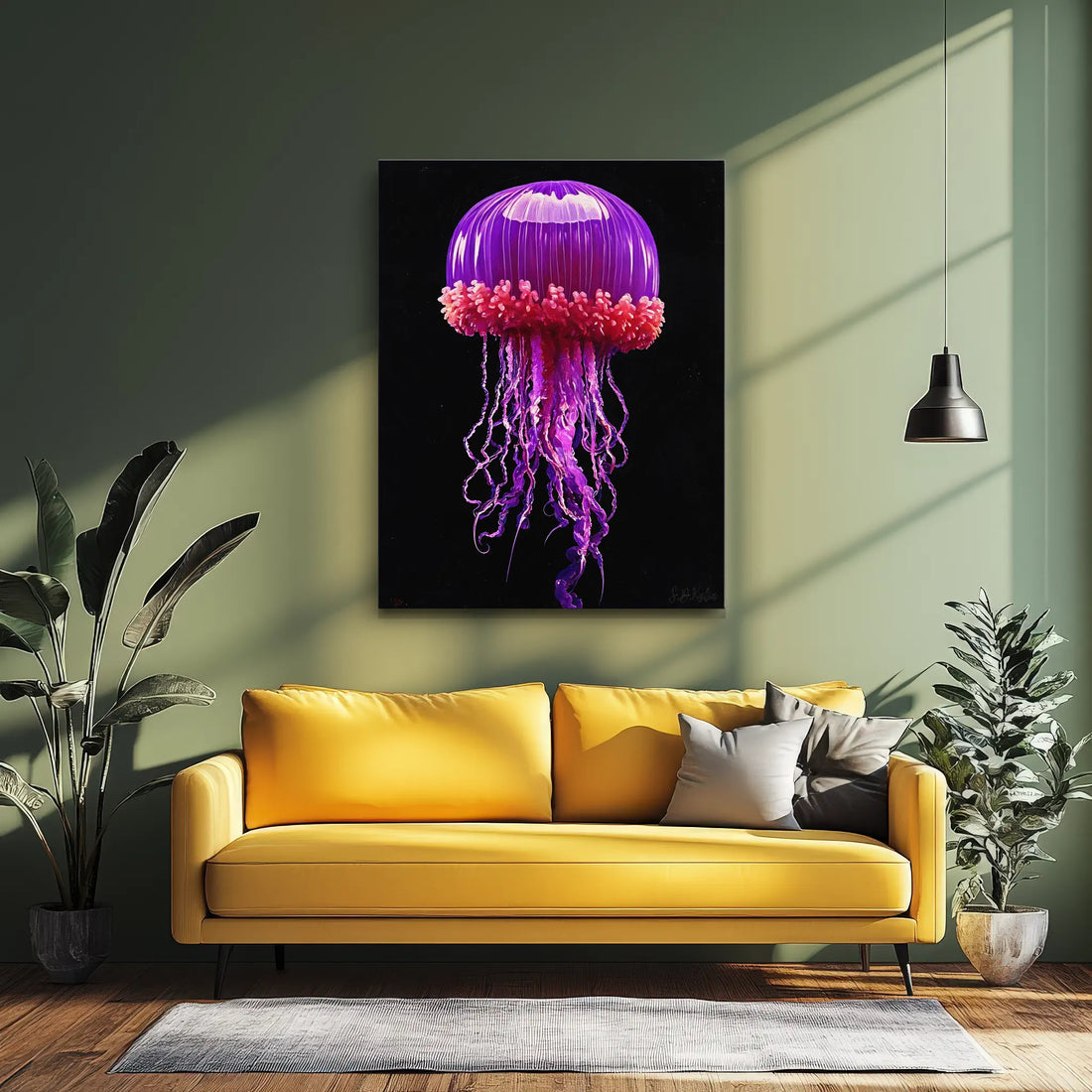 Purple Crown Jellyfish Giclée Print 451019 Visual Wall Art AR3:4V-AR4:5V Giclée Print