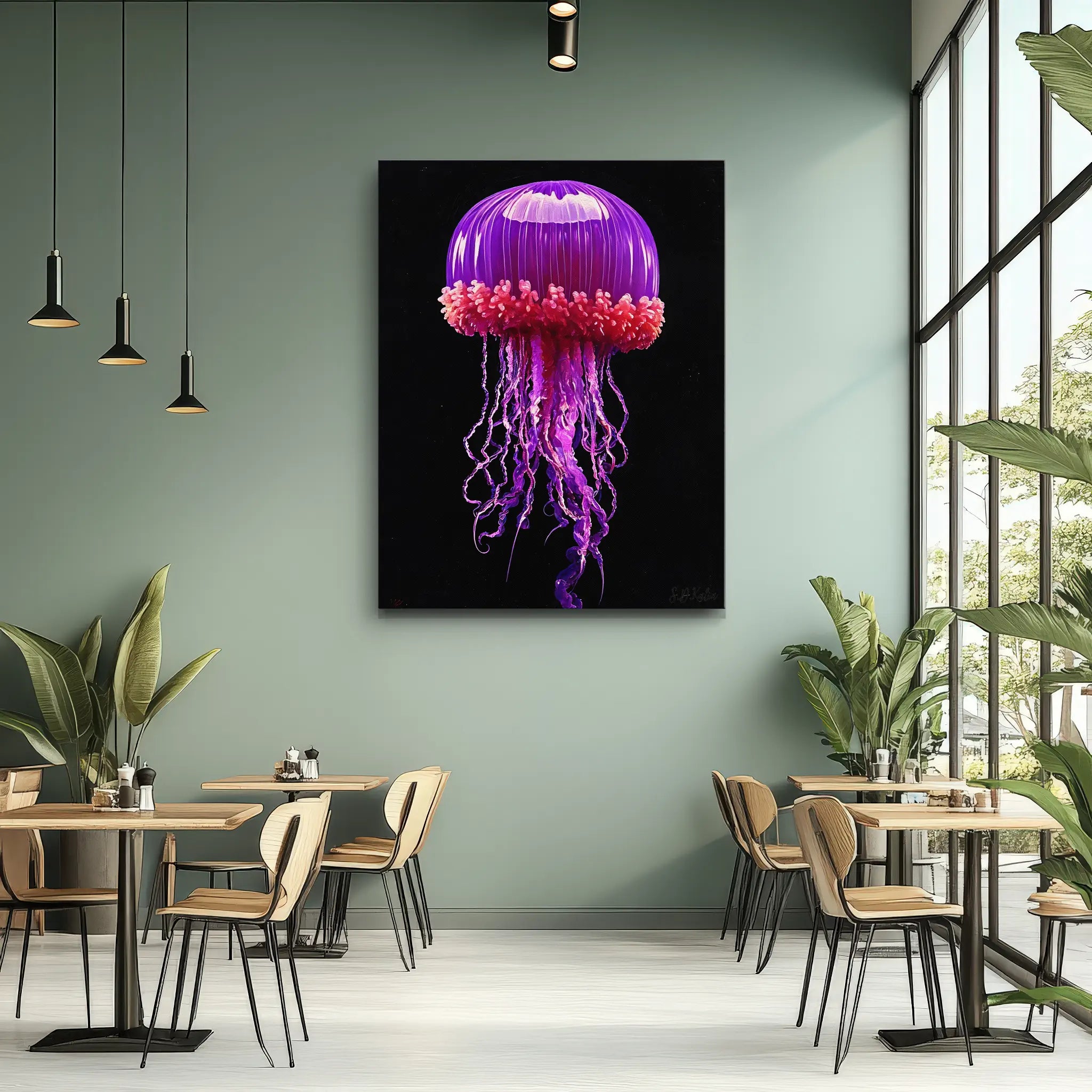 Purple Crown Jellyfish Giclée Print 451019 Visual Wall Art AR3:4V-AR4:5V Giclée Print