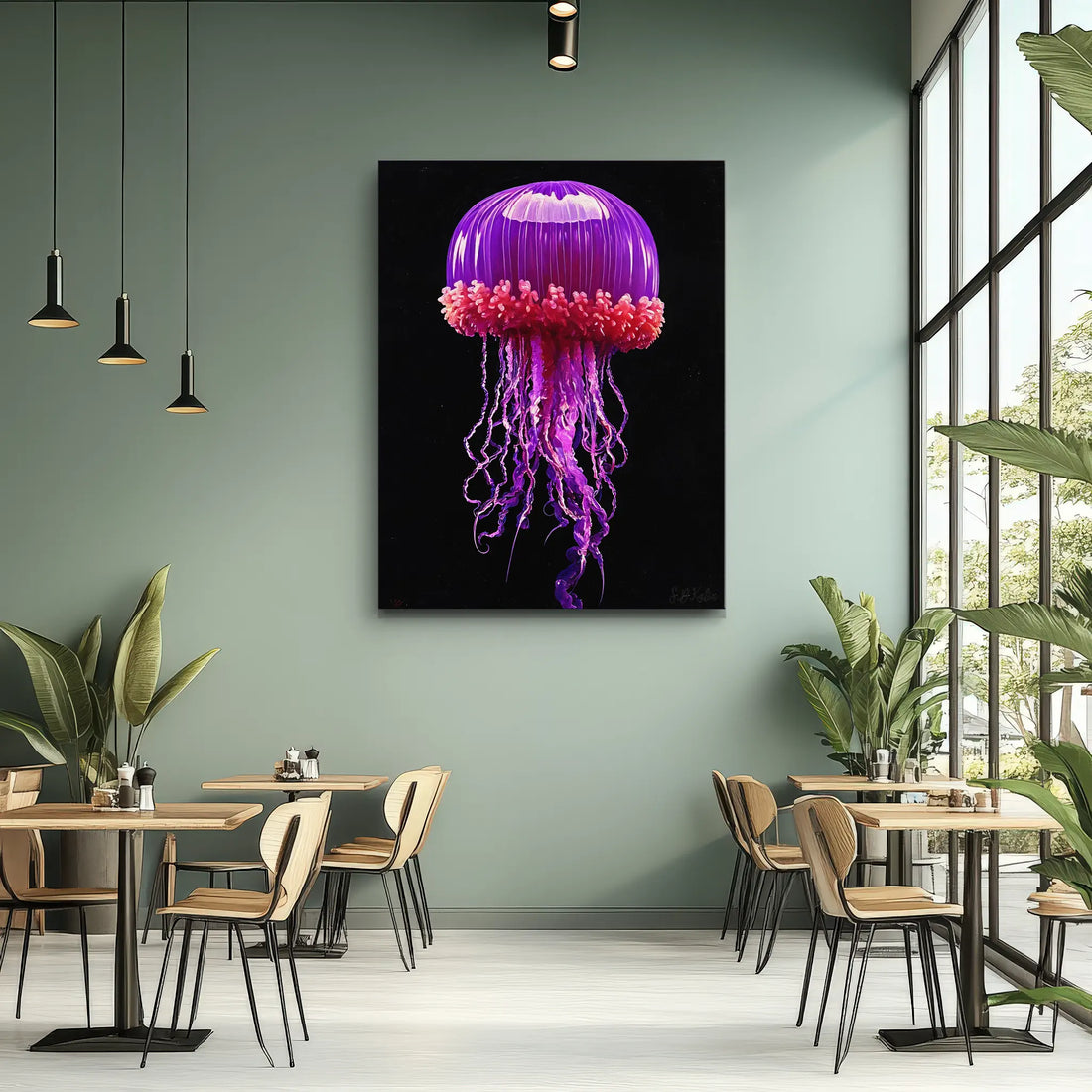 Purple Crown Jellyfish Giclée Print 451019 Visual Wall Art AR3:4V-AR4:5V Giclée Print