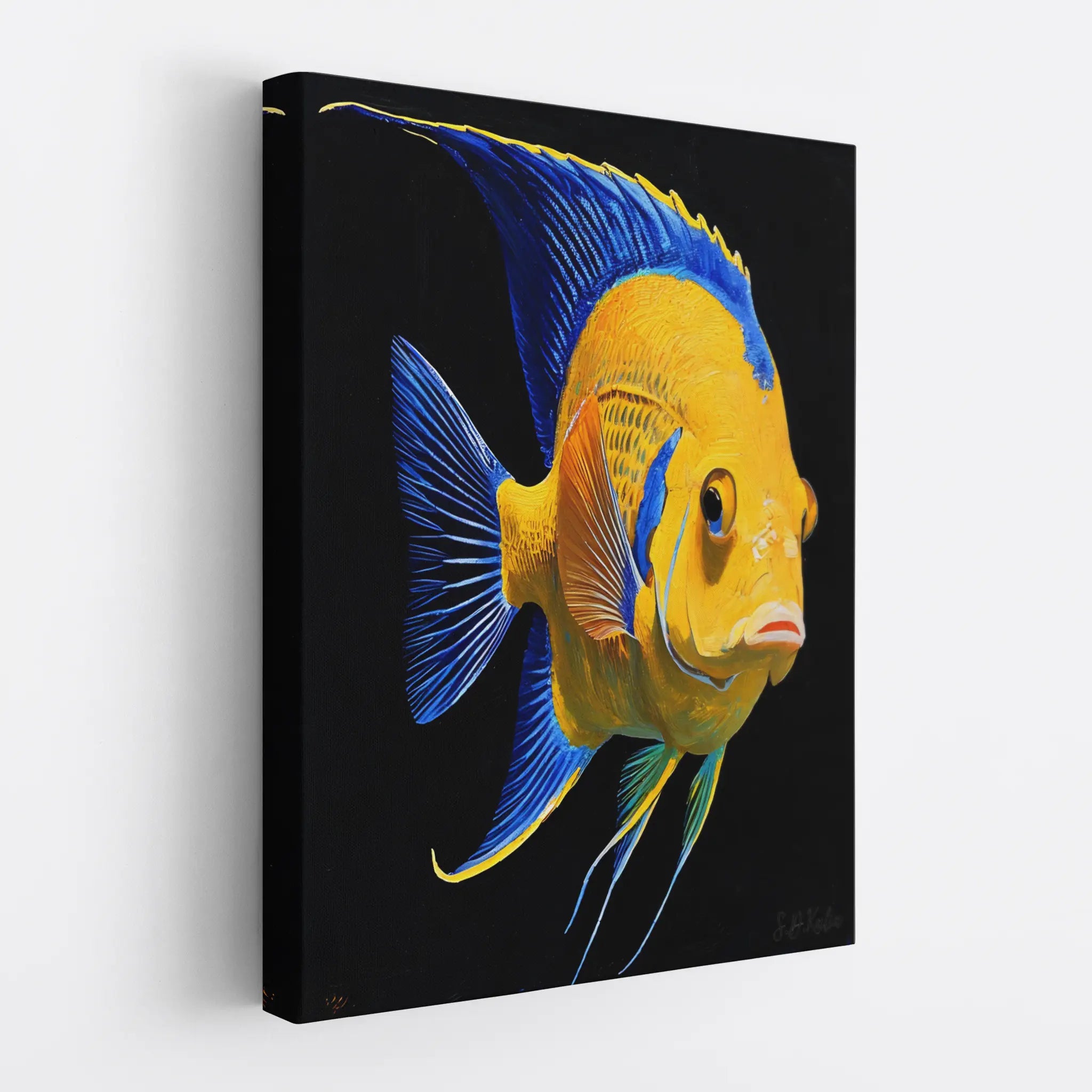 Queen Angelfish Giclée Print 451020 Visual Wall Art AR3:4V-AR4:5V Giclée Print