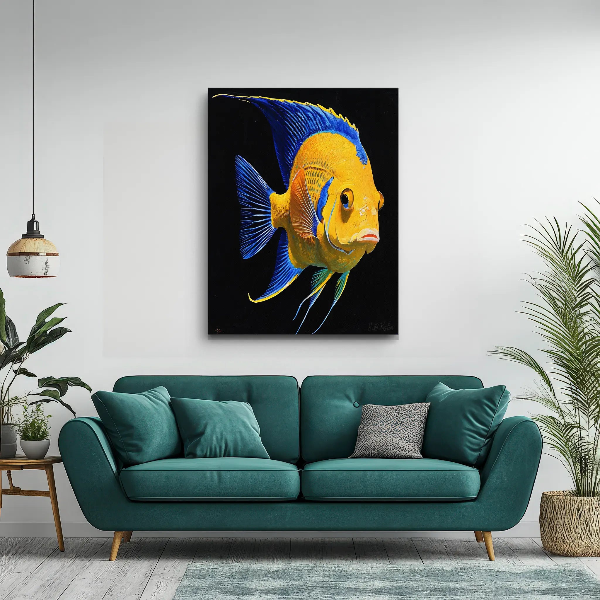 Queen Angelfish Giclée Print 451020 Visual Wall Art AR3:4V-AR4:5V Giclée Print