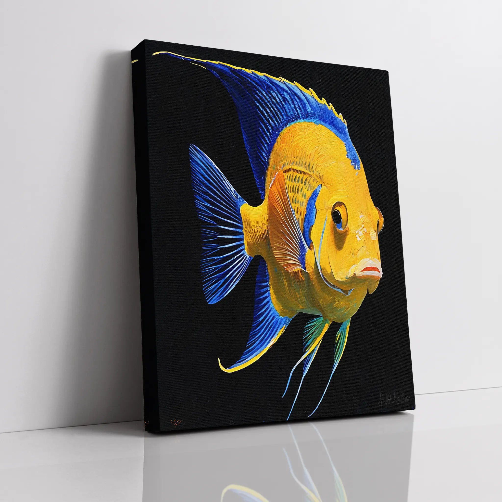 Queen Angelfish Giclée Print 451020 Visual Wall Art AR3:4V-AR4:5V Giclée Print