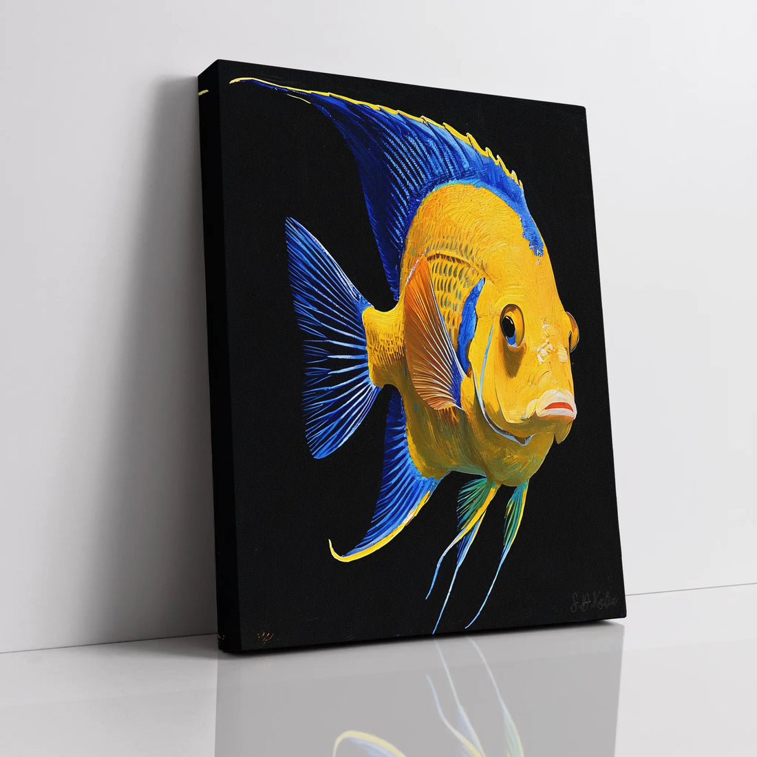 Queen Angelfish Giclée Print 451020 Visual Wall Art AR3:4V-AR4:5V Giclée Print
