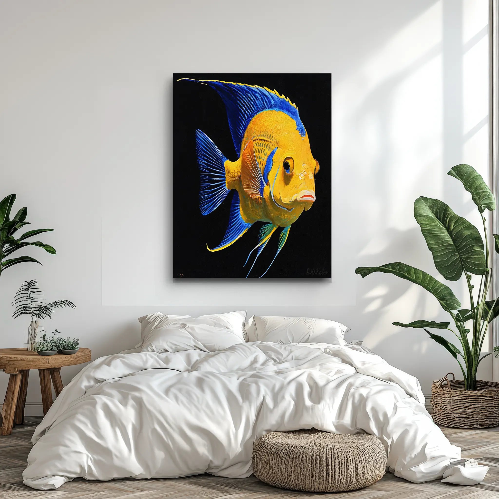 Queen Angelfish Giclée Print 451020 Visual Wall Art AR3:4V-AR4:5V Giclée Print
