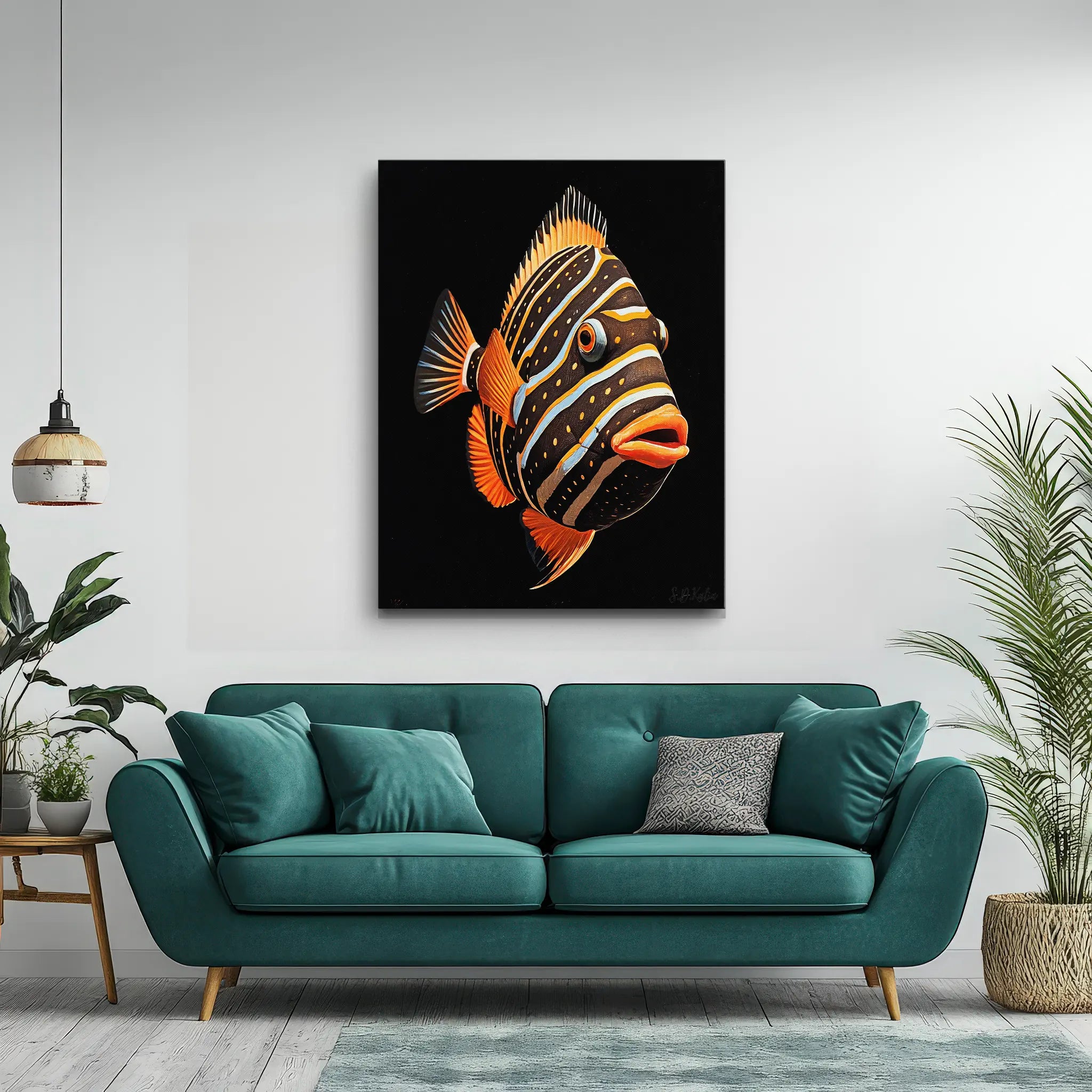Radiant Angelfish Inspired Giclée Print 451021 Visual Wall Art AR3:4V-AR4:5V Giclée Print
