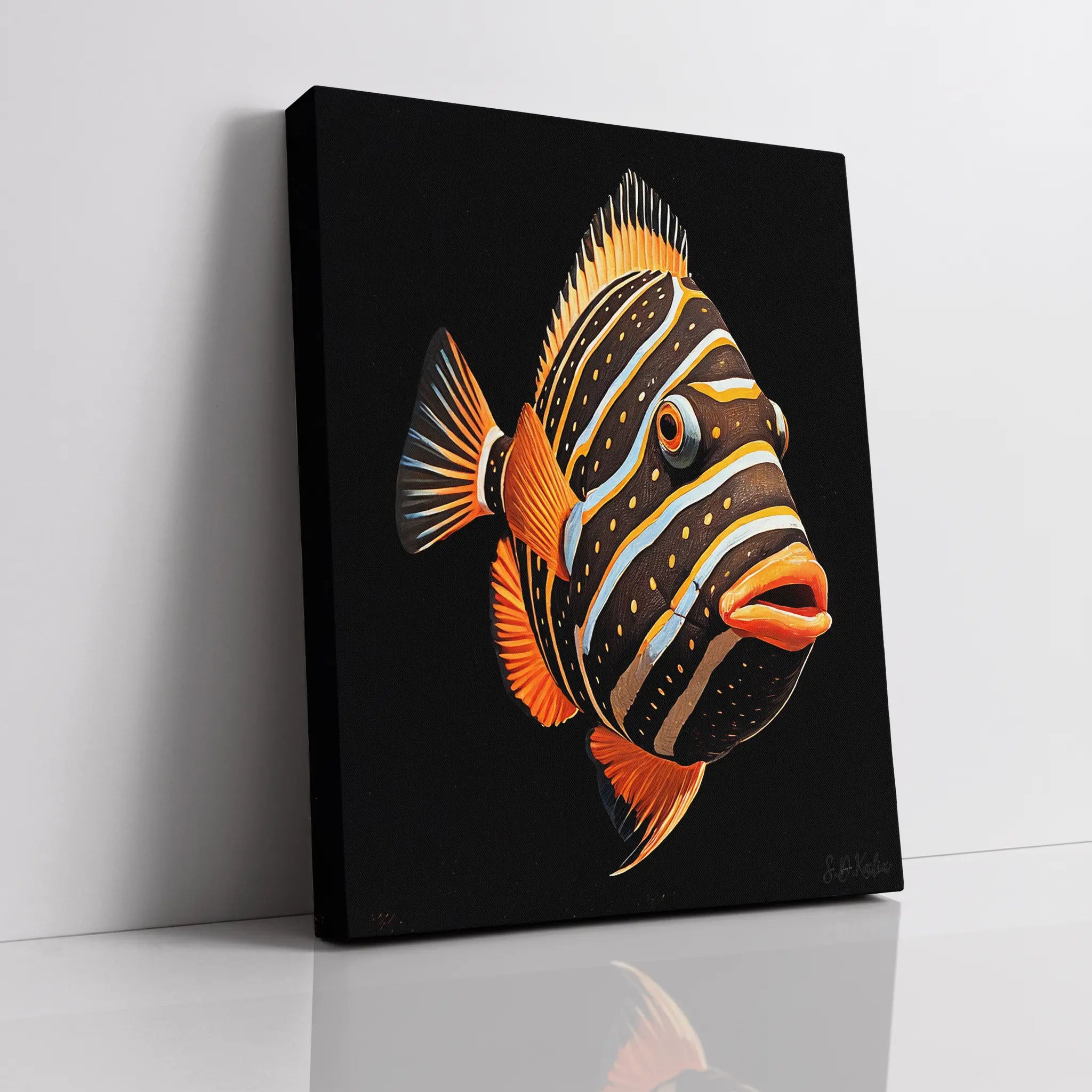 Radiant Angelfish Inspired Giclée Print 451021 Visual Wall Art AR3:4V-AR4:5V Giclée Print
