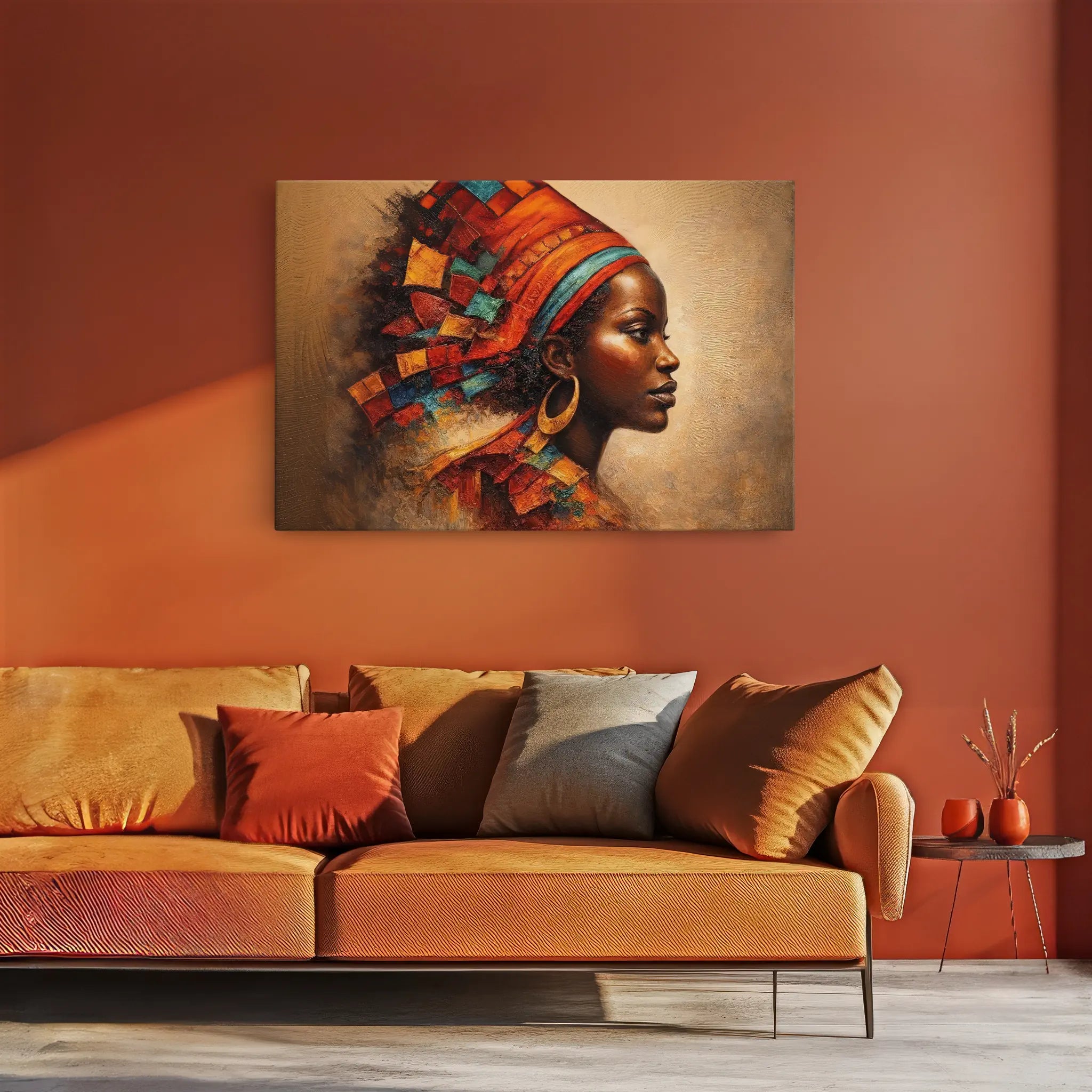 Radiant Profile in Mosaic Headwrap Giclée Print 329009 Visual Wall Art AR3:2H Giclée Print
