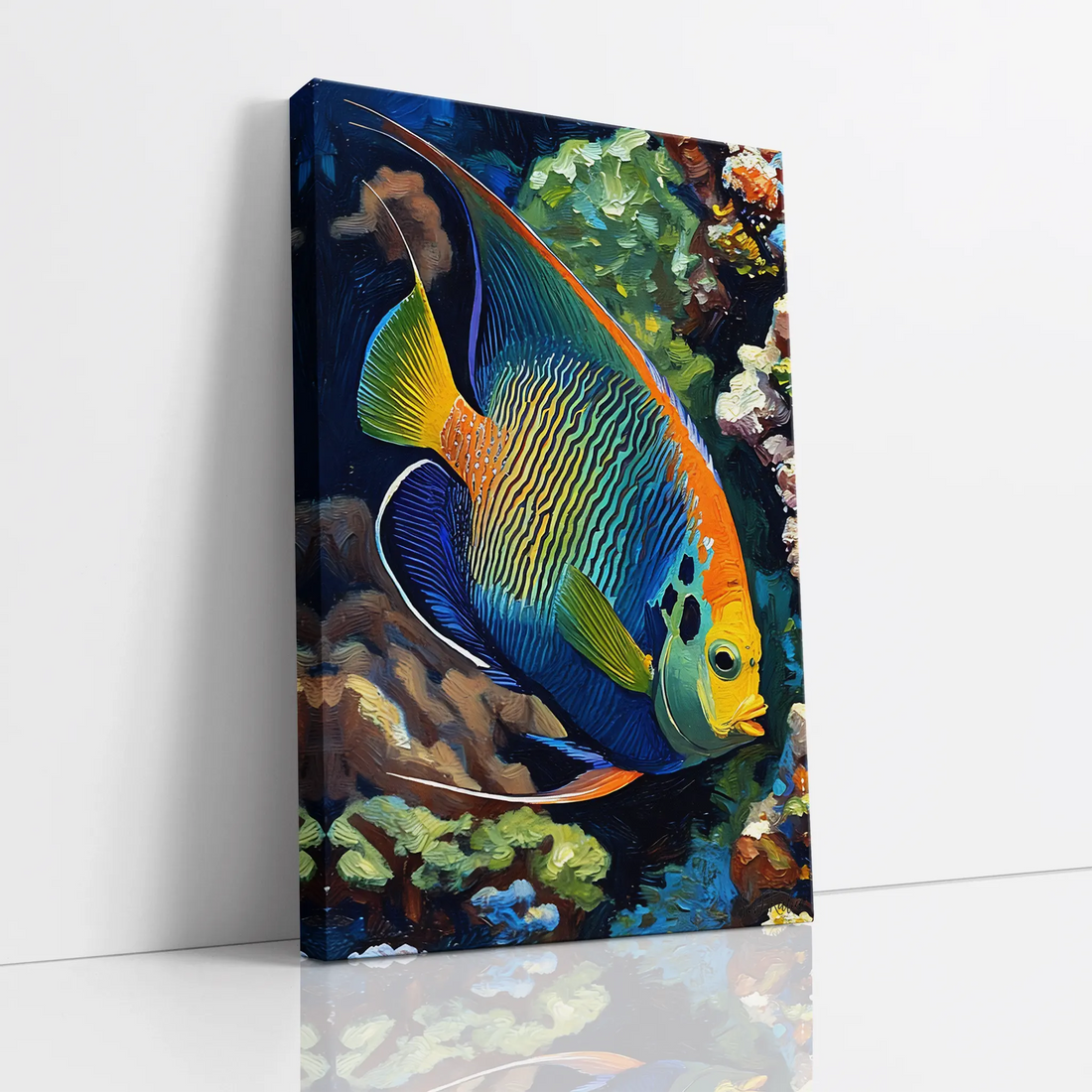 Rainbow Angelfish Among Coral Giclée Print 231038 Visual Wall Art AR2:3V Giclée Print