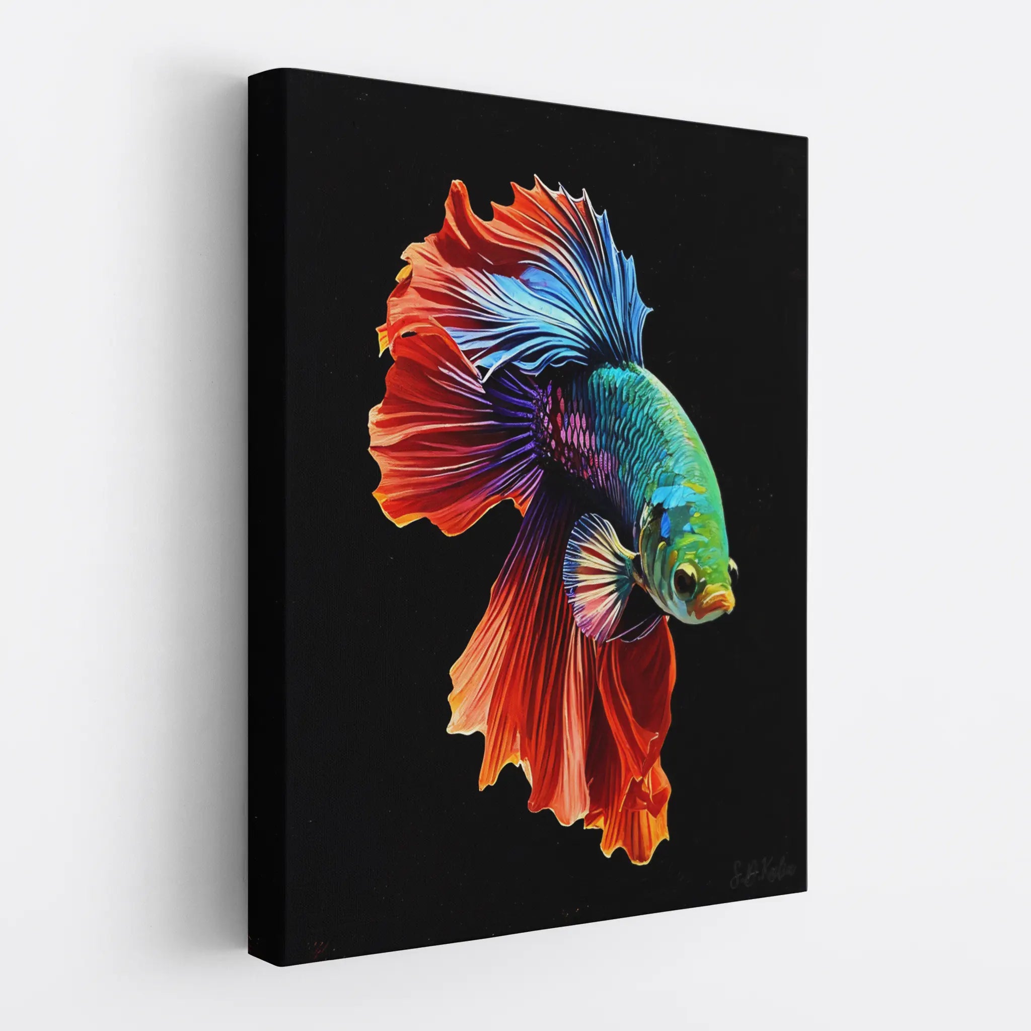 Rainbow Betta Fish Giclée Print 451022 Visual Wall Art AR3:4V-AR4:5V Giclée Print