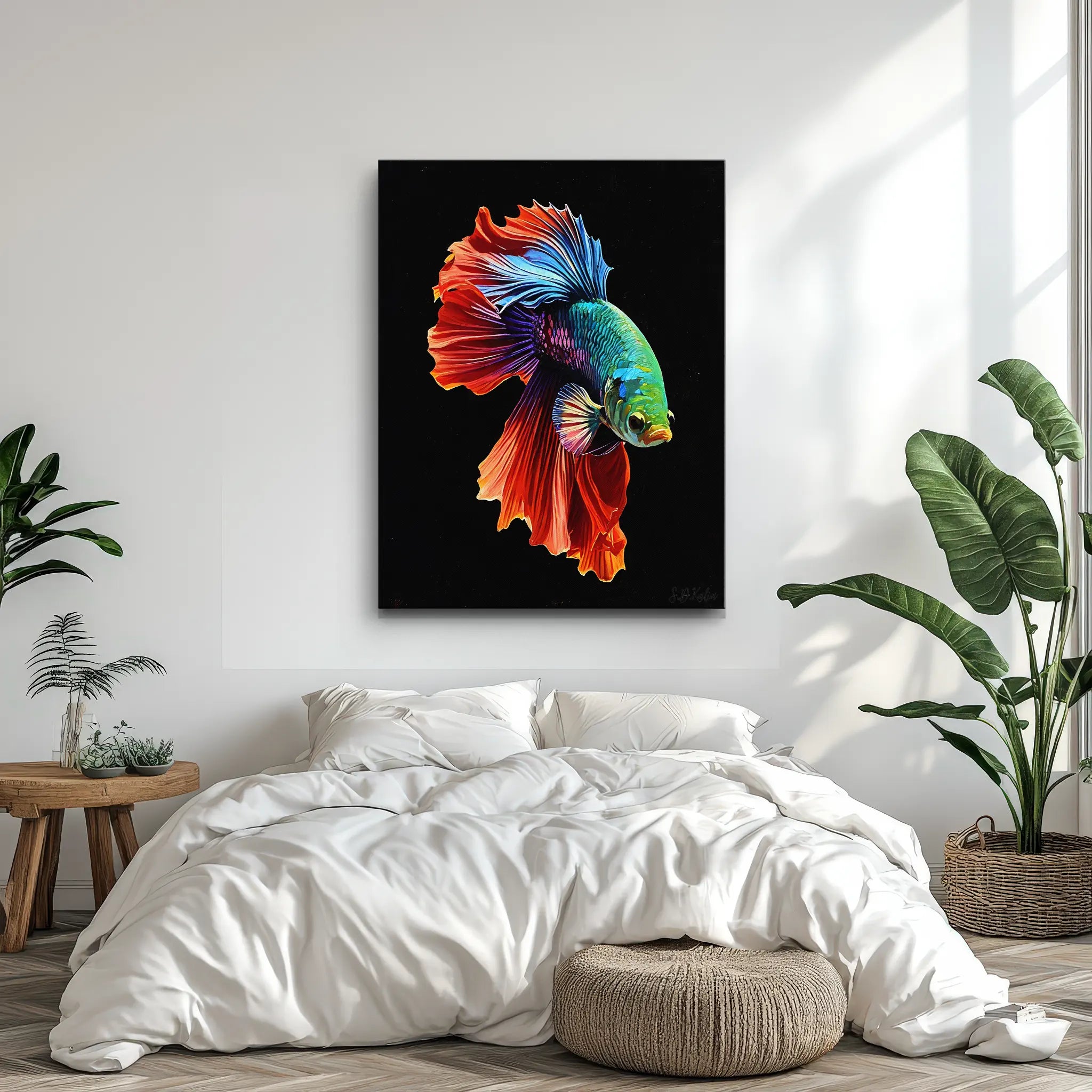 Rainbow Betta Fish Giclée Print 451022 Visual Wall Art AR3:4V-AR4:5V Giclée Print