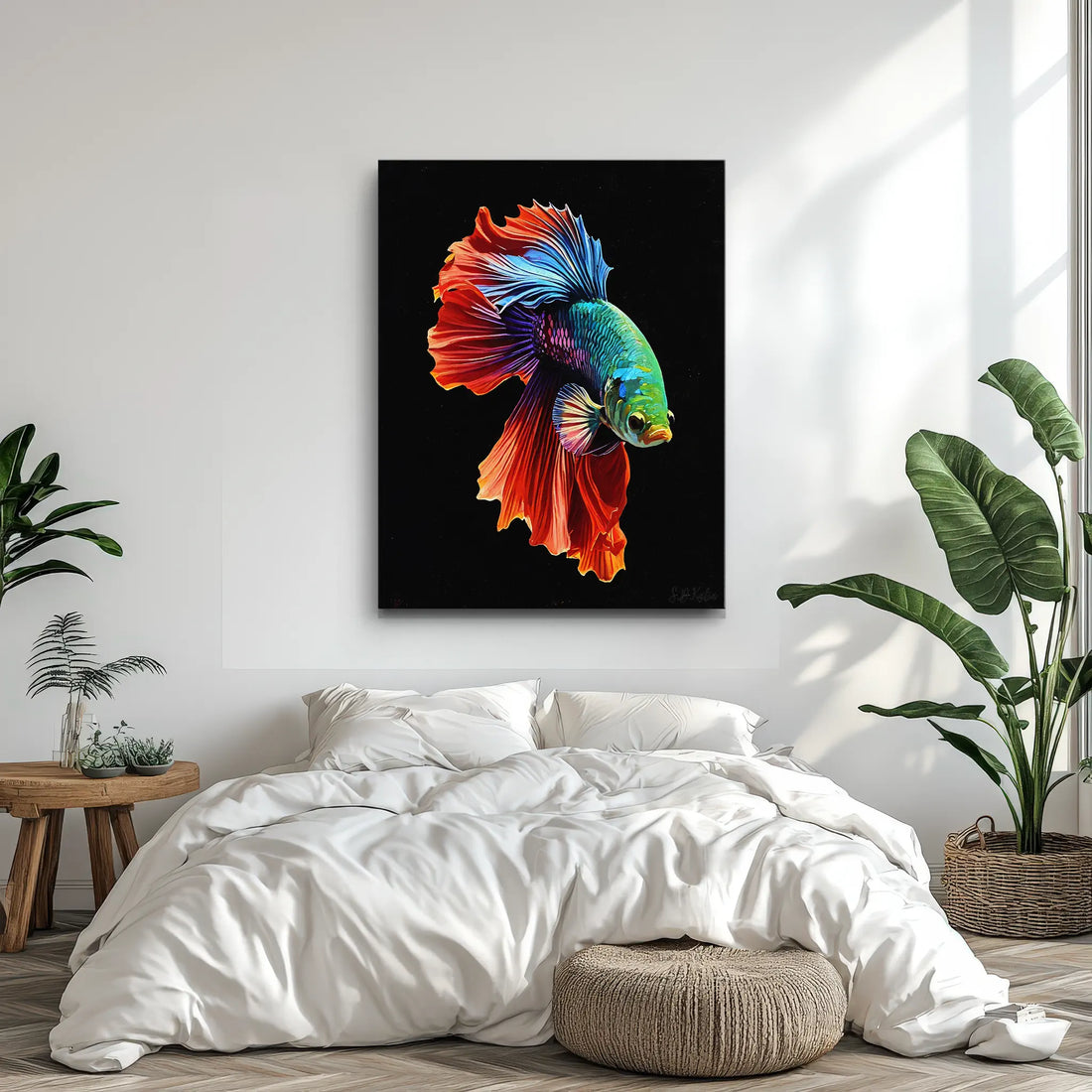 Rainbow Betta Fish Giclée Print 451022 Visual Wall Art AR3:4V-AR4:5V Giclée Print