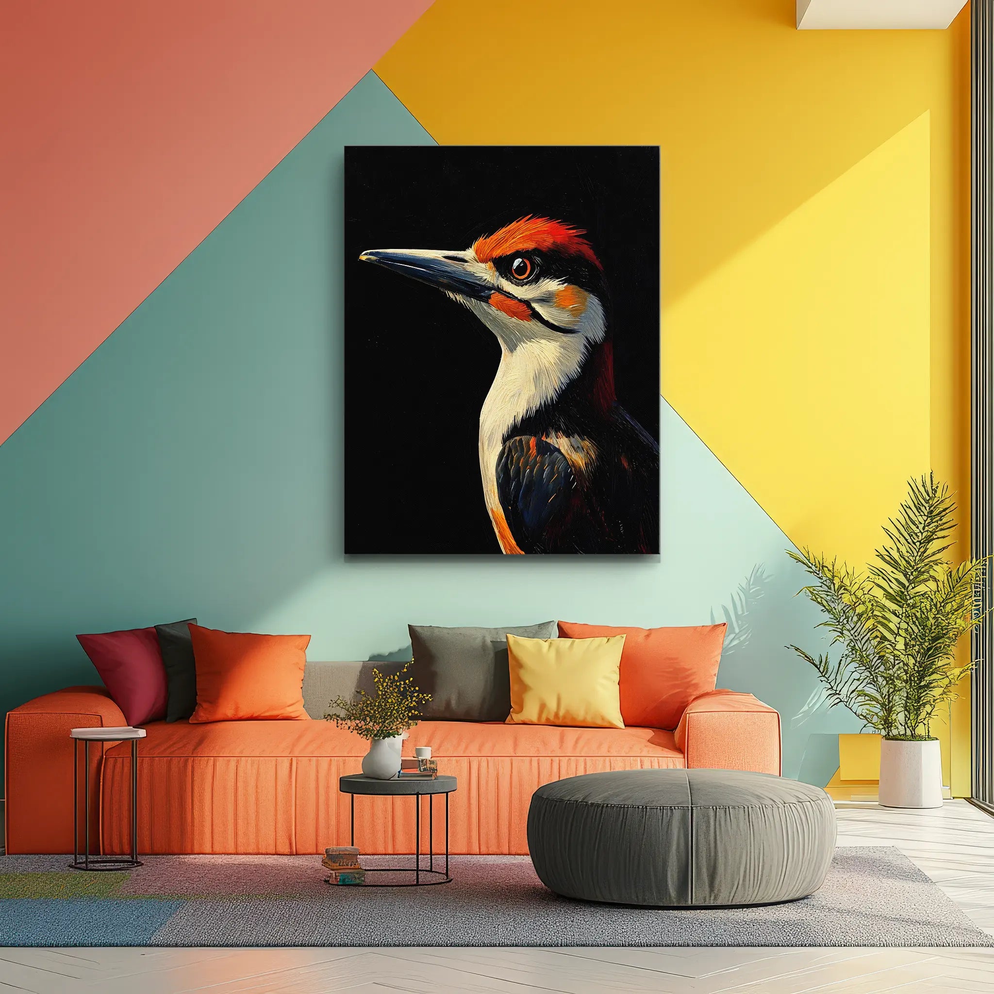 Red Headed Woodpecker Giclée Print 454639 Visual Wall Art AR3:4V-AR4:5V Giclée Print