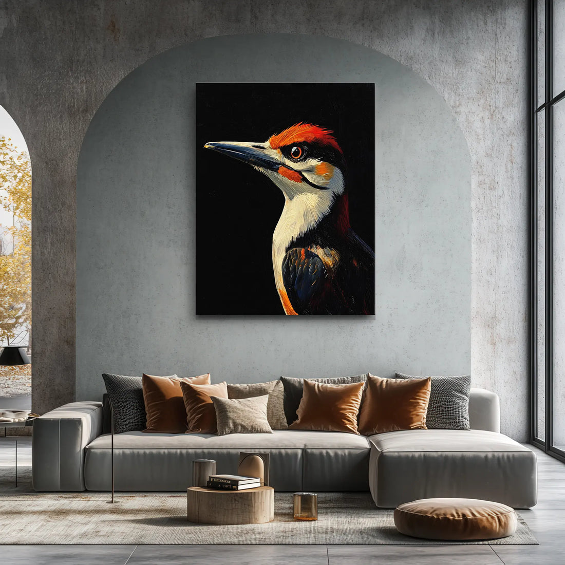 Red Headed Woodpecker Giclée Print 454639 Visual Wall Art AR3:4V-AR4:5V Giclée Print