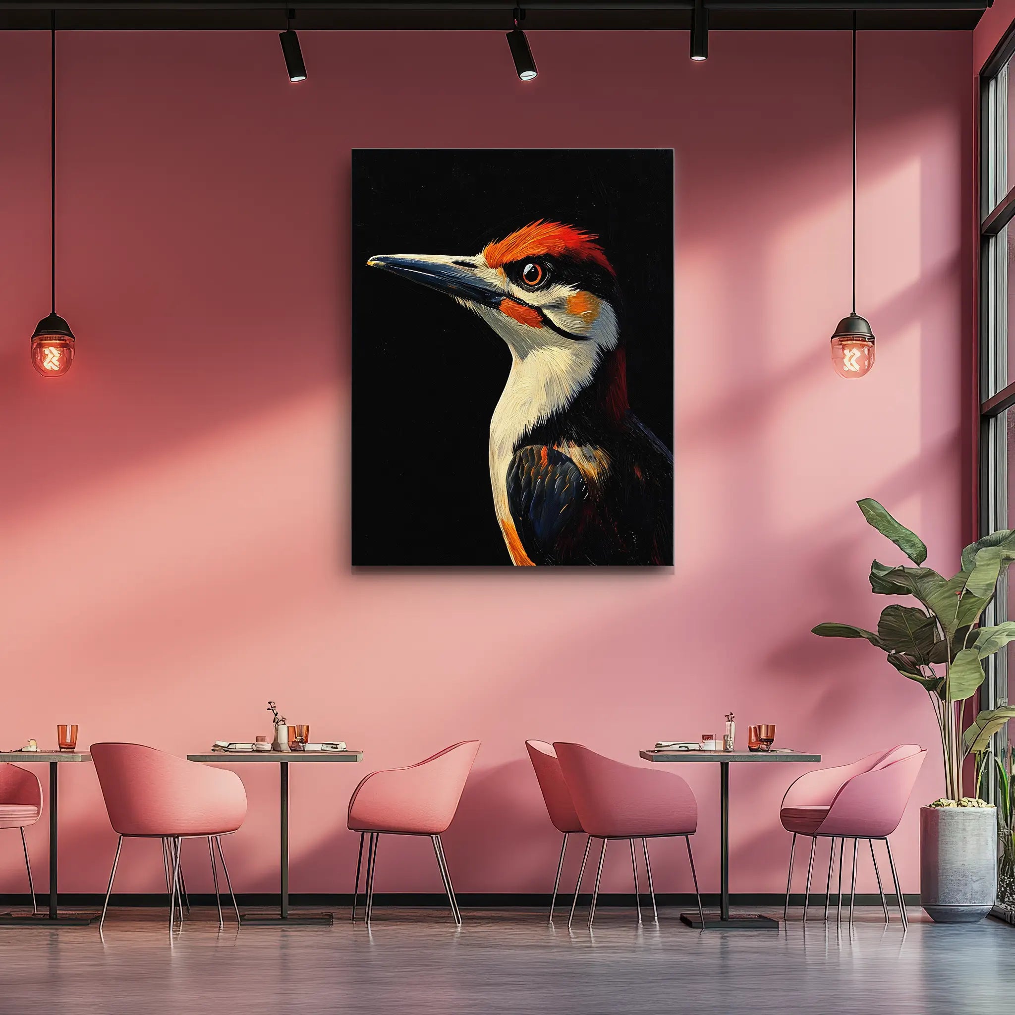 Red Headed Woodpecker Giclée Print 454639 Visual Wall Art AR3:4V-AR4:5V Giclée Print