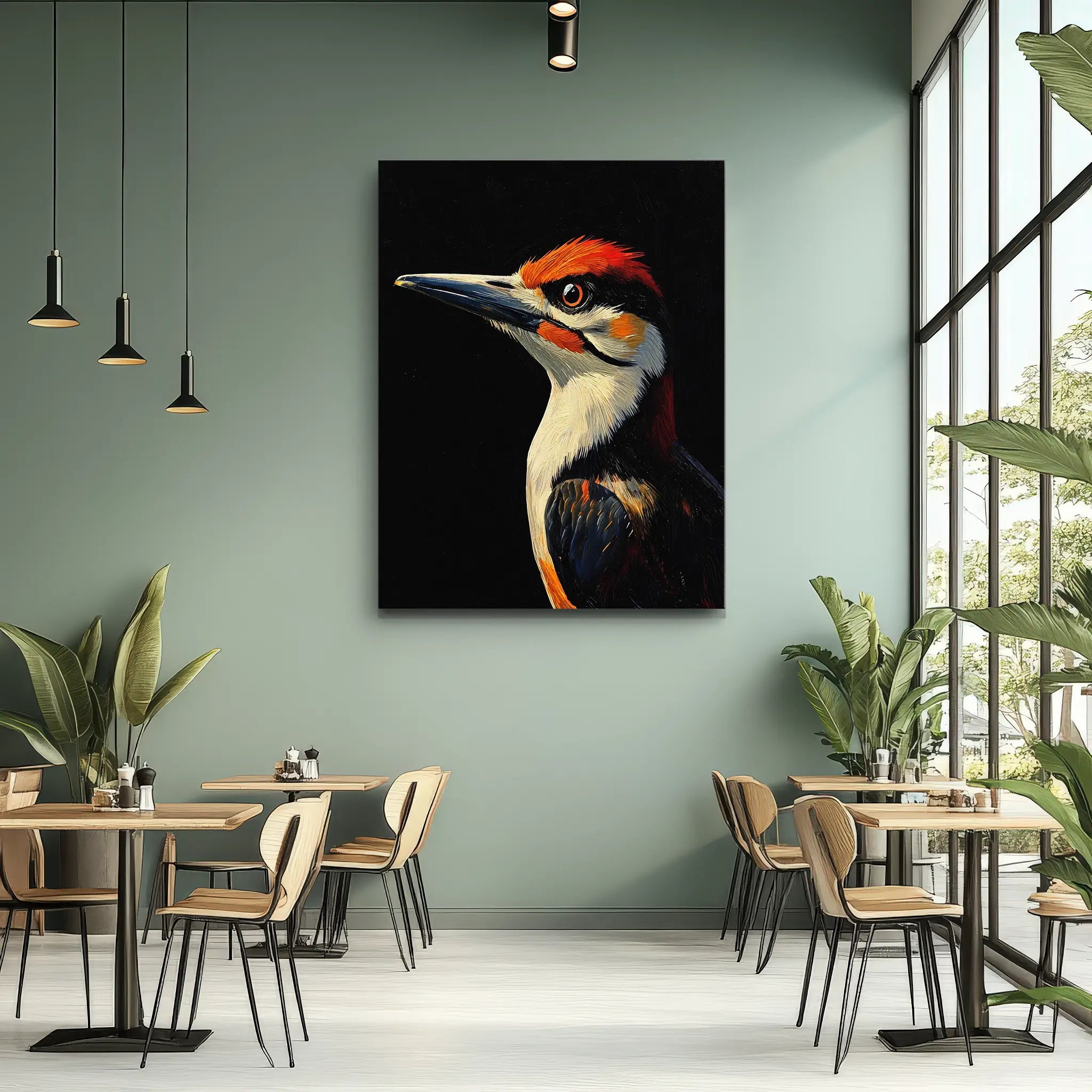 Red Headed Woodpecker Giclée Print 454639 Visual Wall Art AR3:4V-AR4:5V Giclée Print