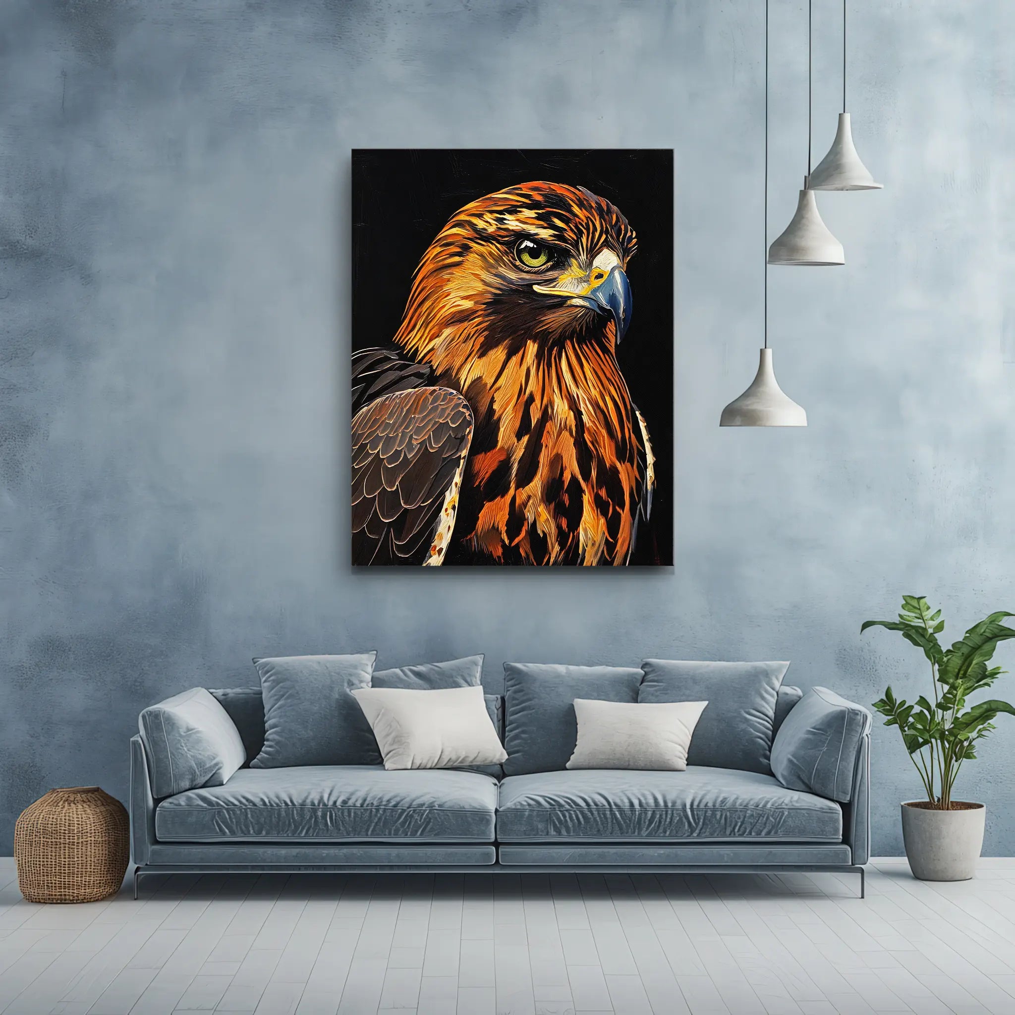 Regal Raptor Hawk Giclée Print 454640 Visual Wall Art AR3:4V-AR4:5V Giclée Print