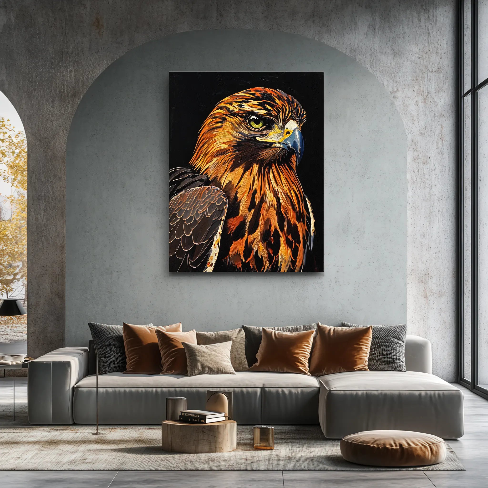 Regal Raptor Hawk Giclée Print 454640 Visual Wall Art AR3:4V-AR4:5V Giclée Print