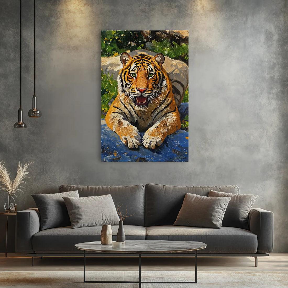 Resting Tiger in Sunlight Giclée Print 231040 Visual Wall Art AR2:3V Giclée Print