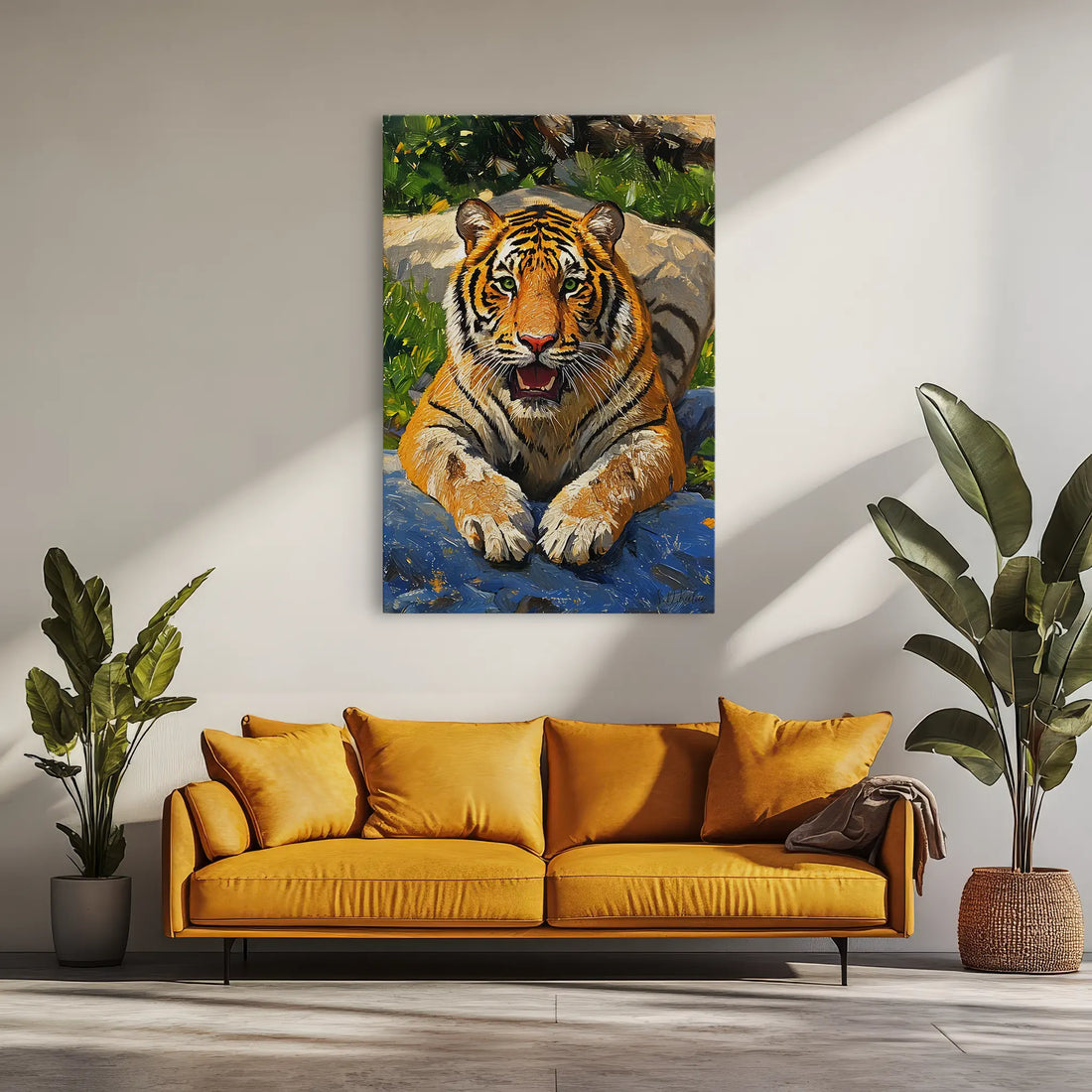 Resting Tiger in Sunlight Giclée Print 231040 Visual Wall Art AR2:3V Giclée Print