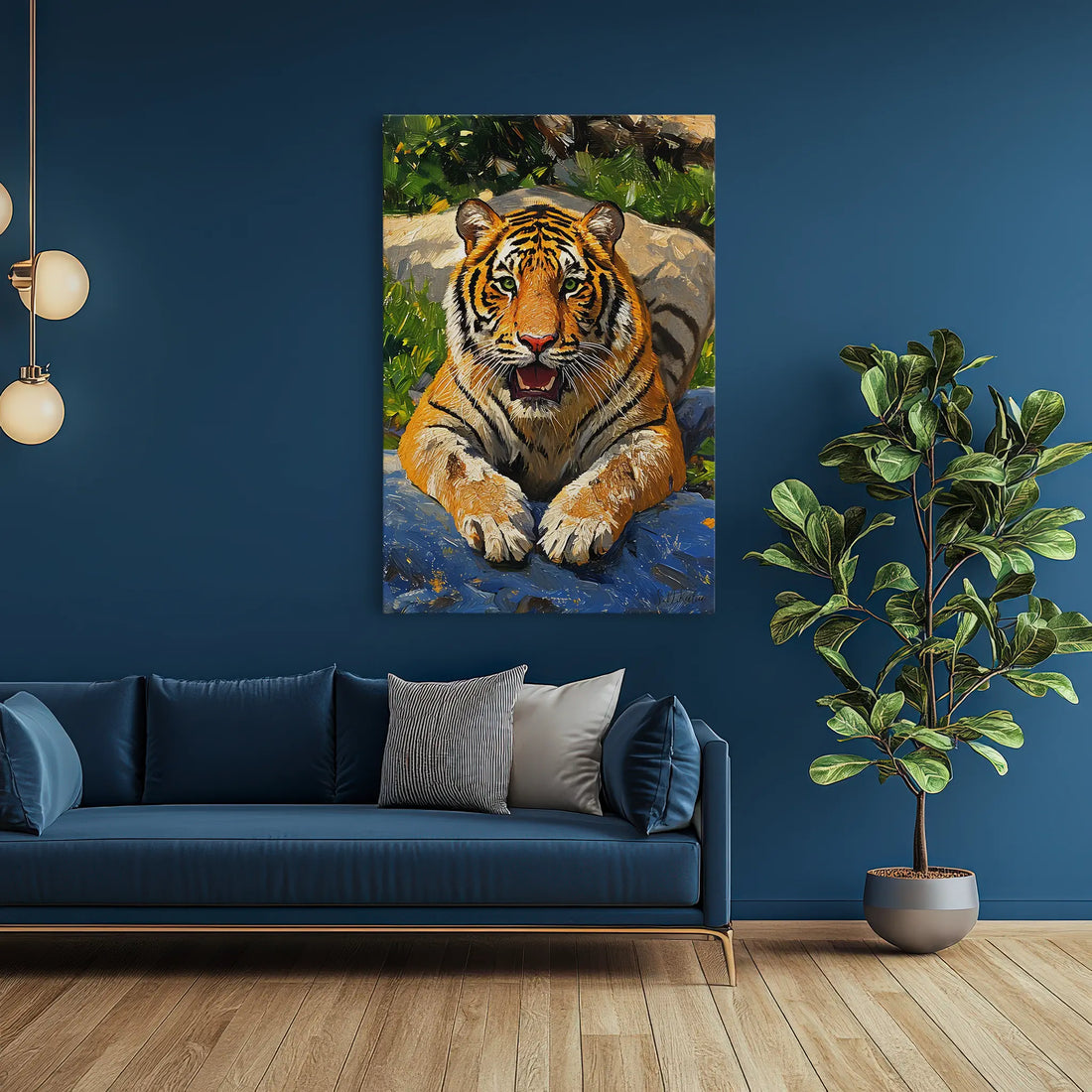 Resting Tiger in Sunlight Giclée Print 231040 Visual Wall Art AR2:3V Giclée Print