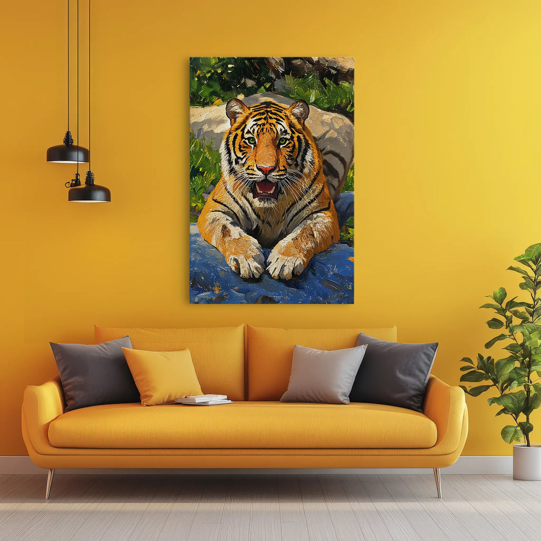 Resting Tiger in Sunlight Giclée Print 231040 Visual Wall Art AR2:3V Giclée Print
