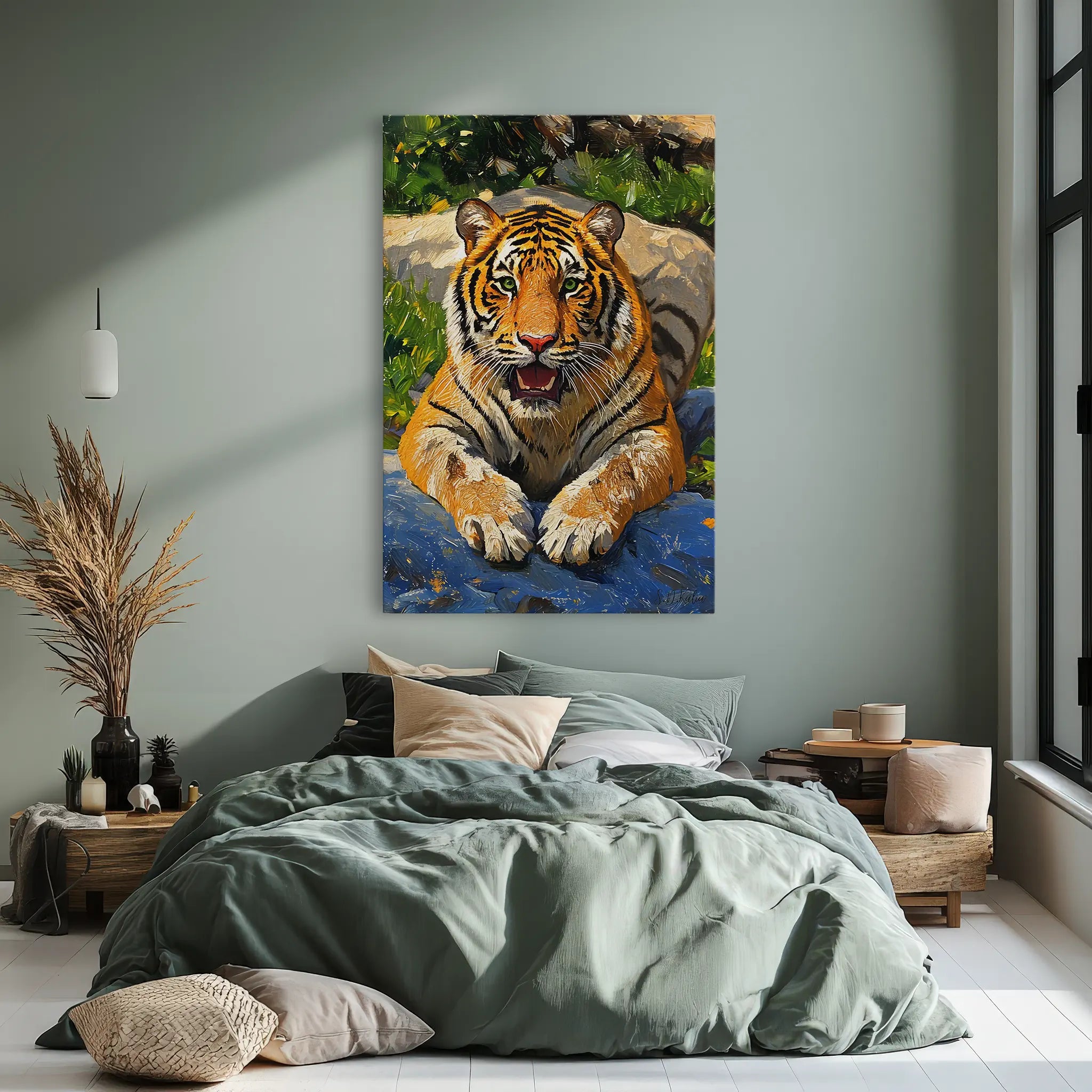 Resting Tiger in Sunlight Giclée Print 231040 Visual Wall Art AR2:3V Giclée Print