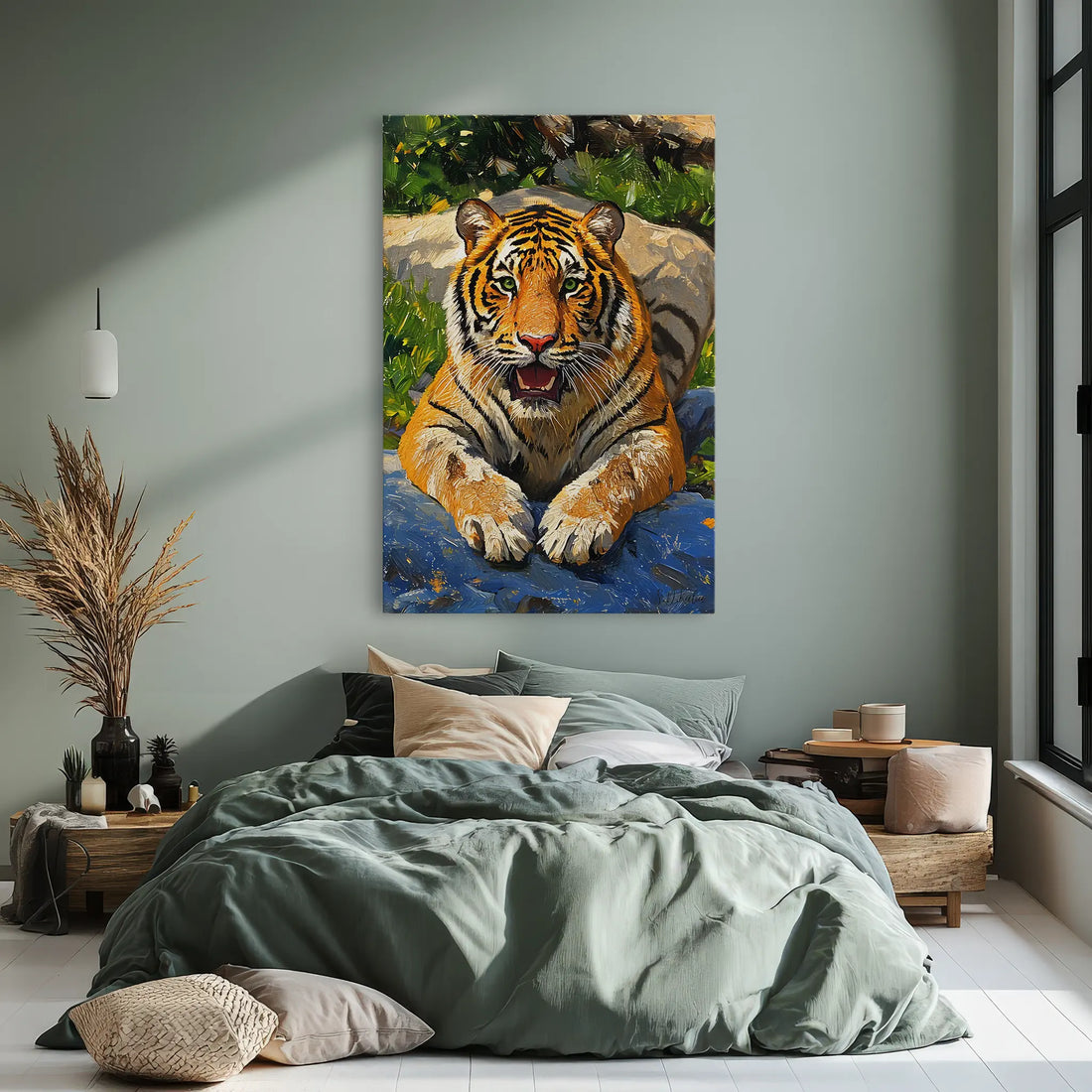Resting Tiger in Sunlight Giclée Print 231040 Visual Wall Art AR2:3V Giclée Print