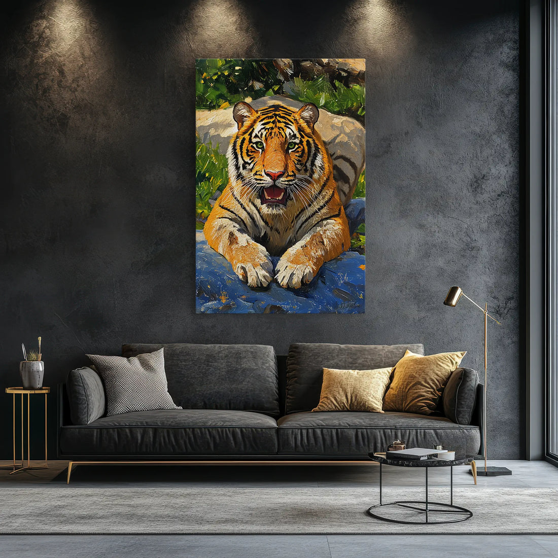 Resting Tiger in Sunlight Giclée Print 231040 Visual Wall Art AR2:3V Giclée Print