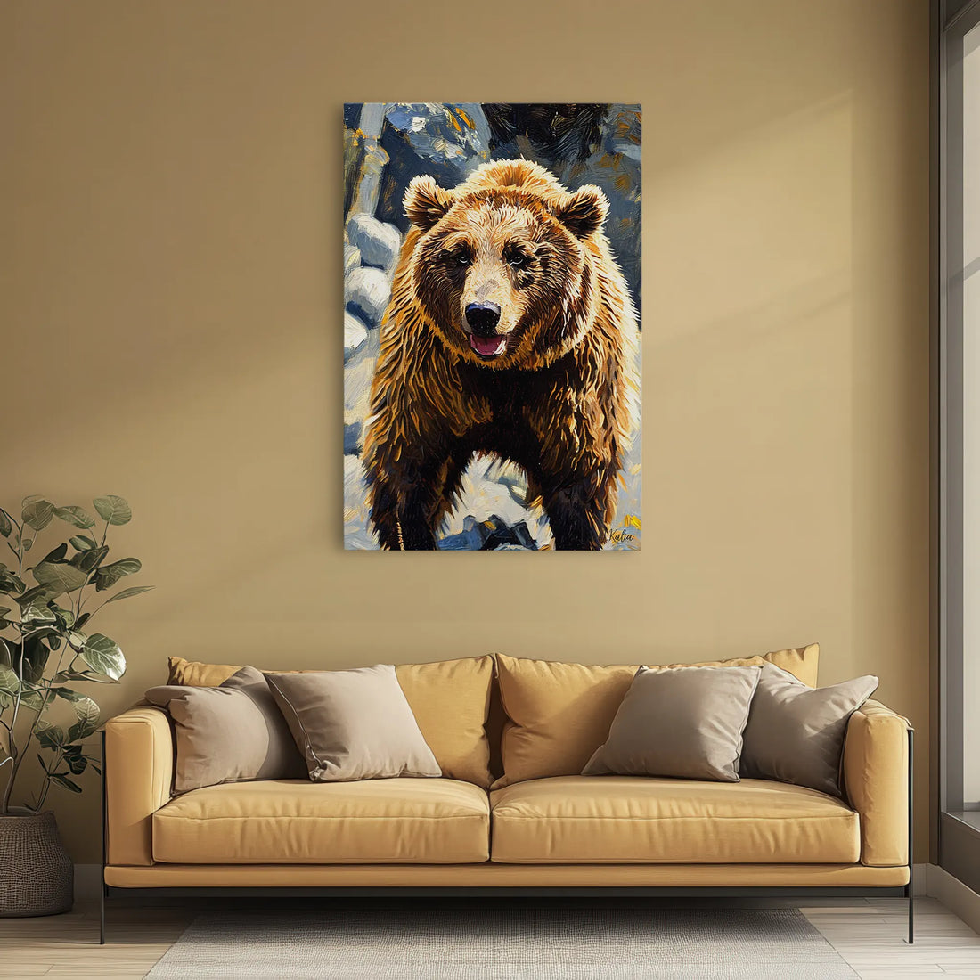 Riverstone Rumble Brown Bear Giclée Print 231045 Visual Wall Art AR2:3V Giclée Print