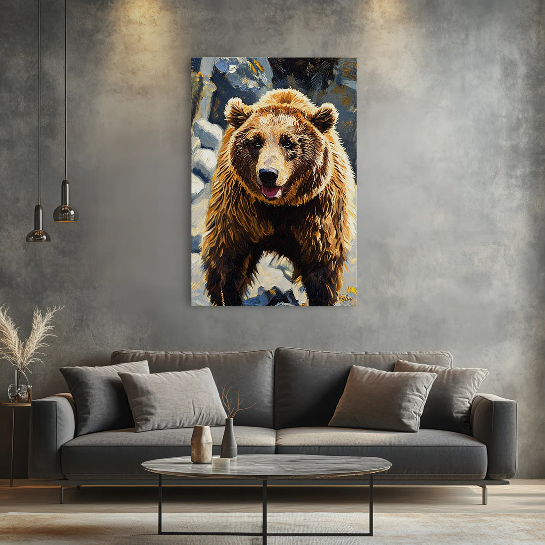 Riverstone Rumble Brown Bear Giclée Print 231045 Visual Wall Art AR2:3V Giclée Print
