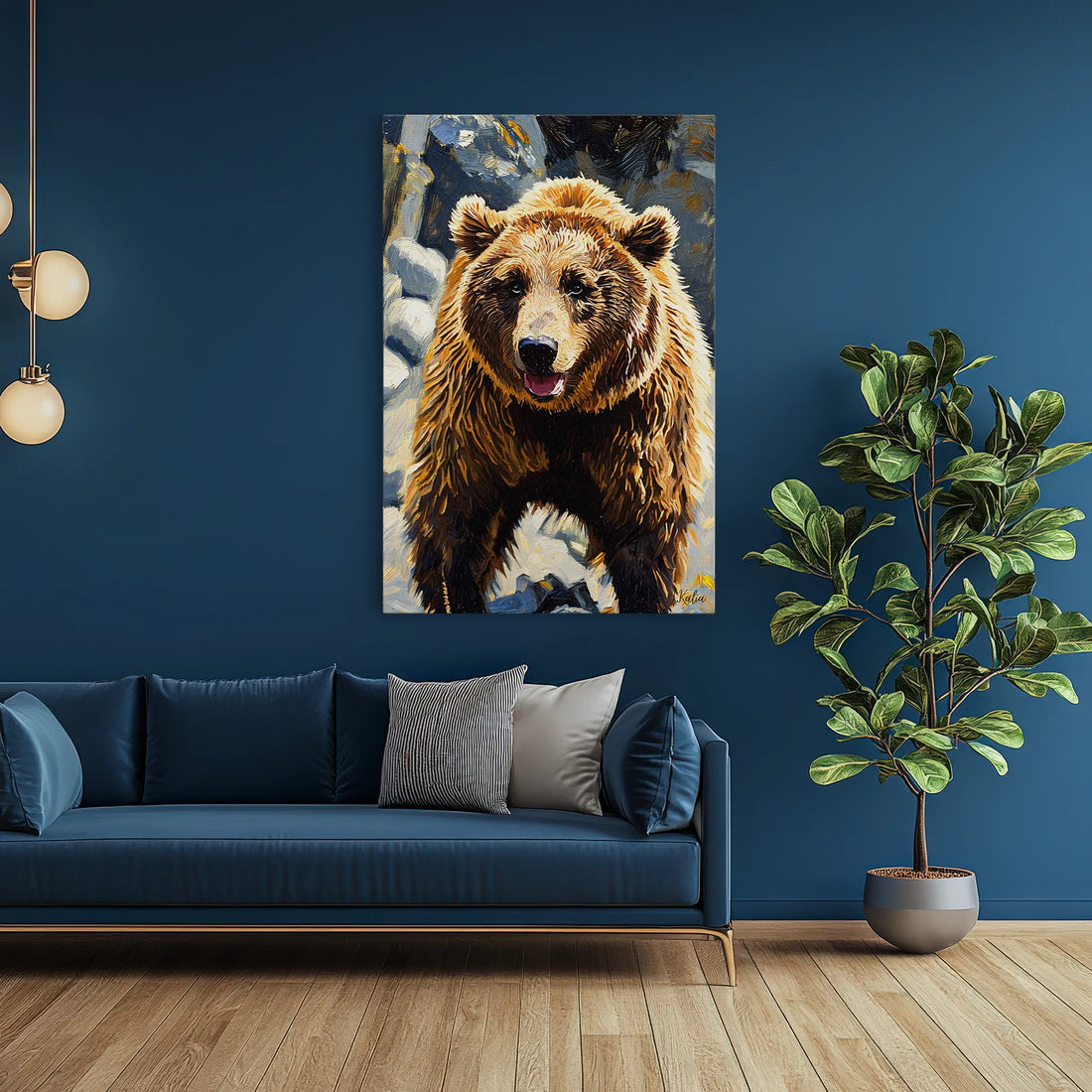 Riverstone Rumble Brown Bear Giclée Print 231045 Visual Wall Art AR2:3V Giclée Print
