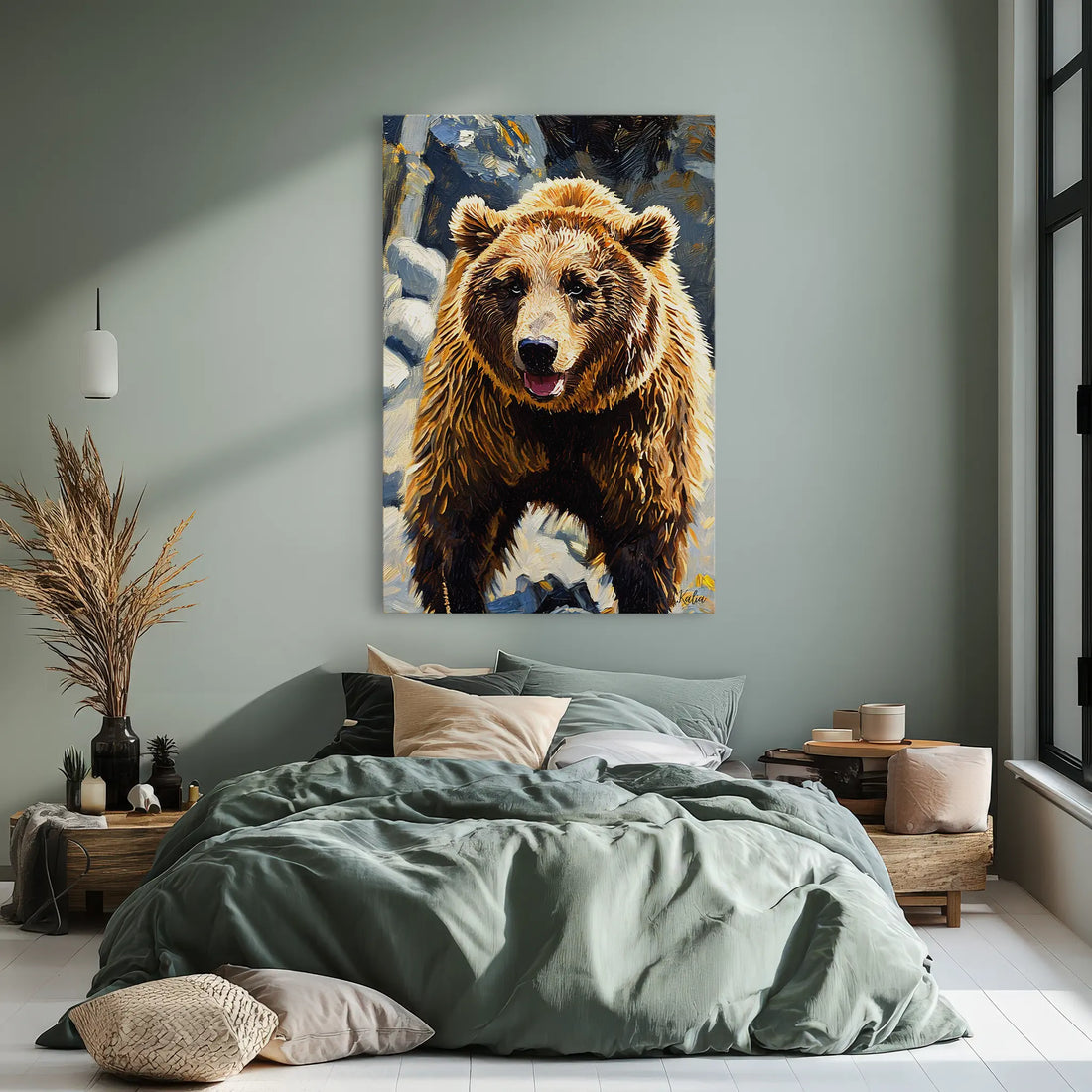 Riverstone Rumble Brown Bear Giclée Print 231045 Visual Wall Art AR2:3V Giclée Print