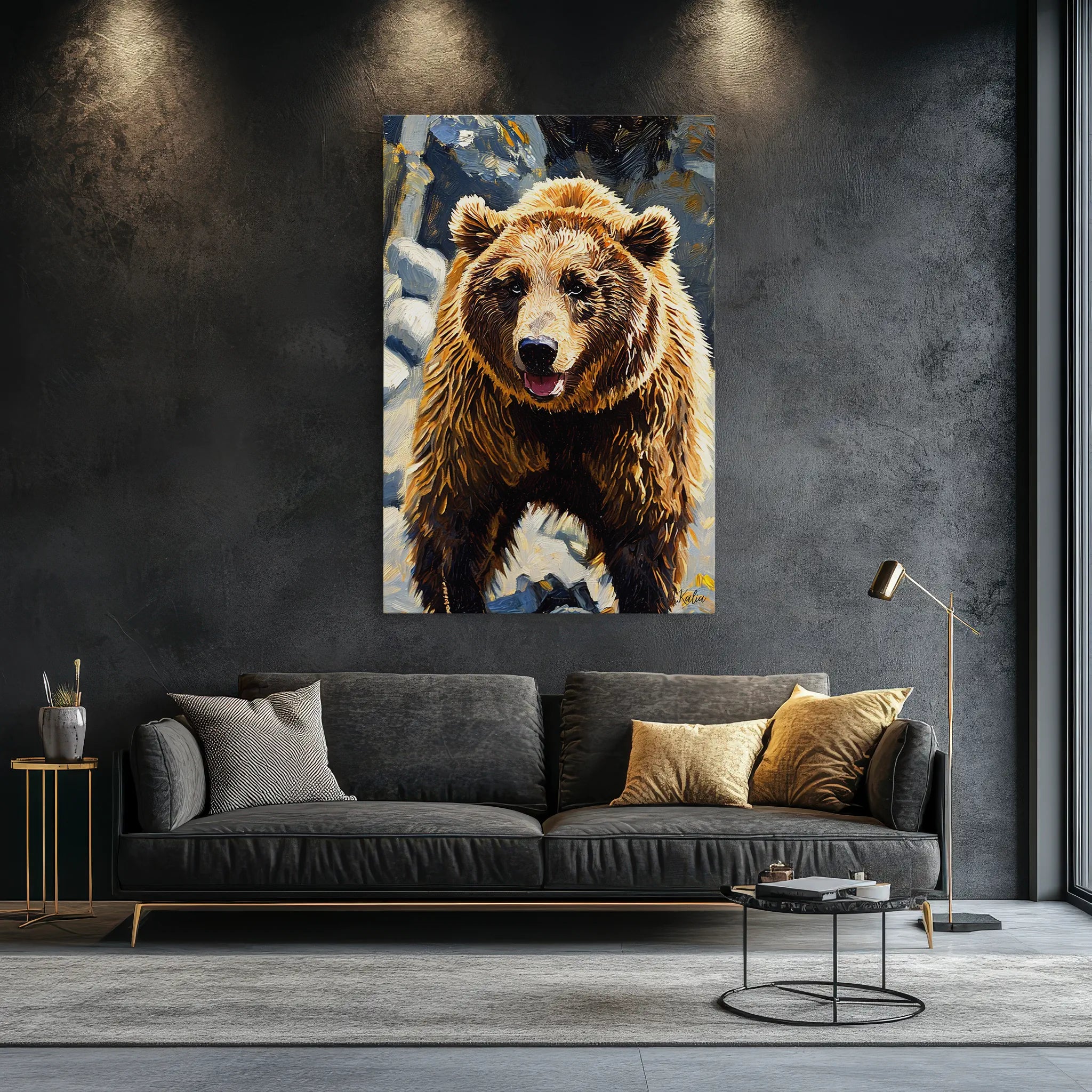 Riverstone Rumble Brown Bear Giclée Print 231045 Visual Wall Art AR2:3V Giclée Print