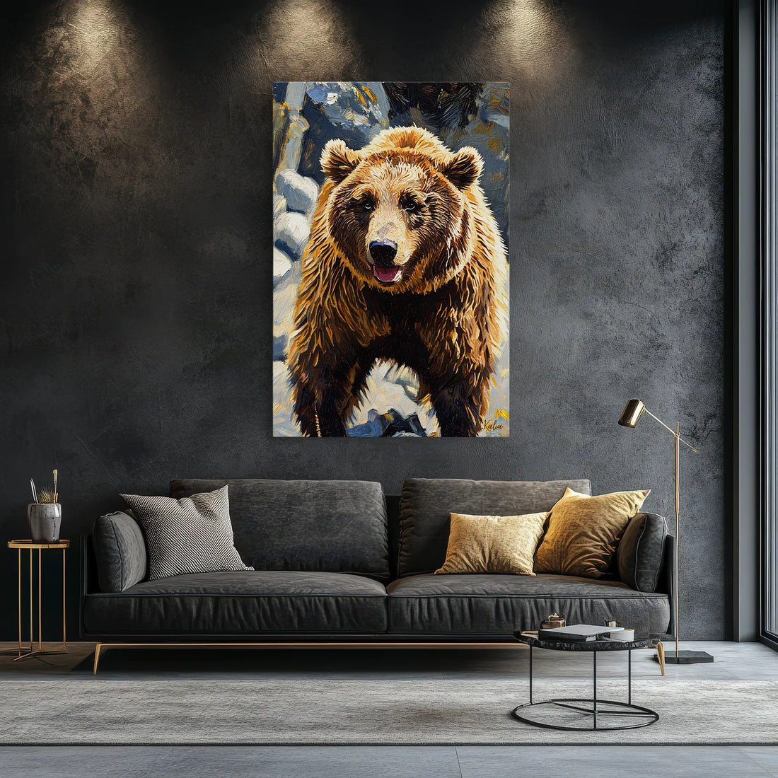 Riverstone Rumble Brown Bear Giclée Print 231045 Visual Wall Art AR2:3V Giclée Print