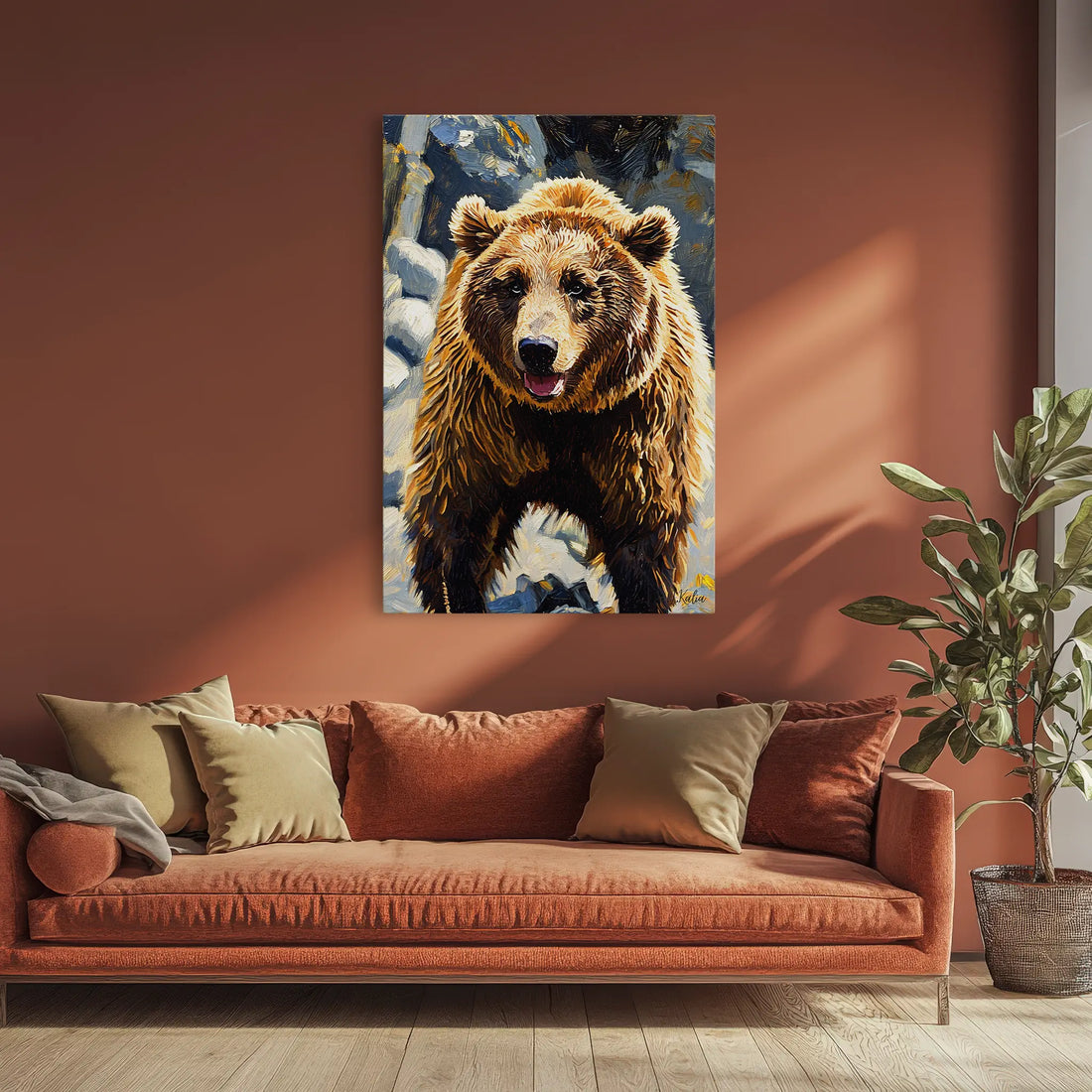 Riverstone Rumble Brown Bear Giclée Print 231045 Visual Wall Art AR2:3V Giclée Print