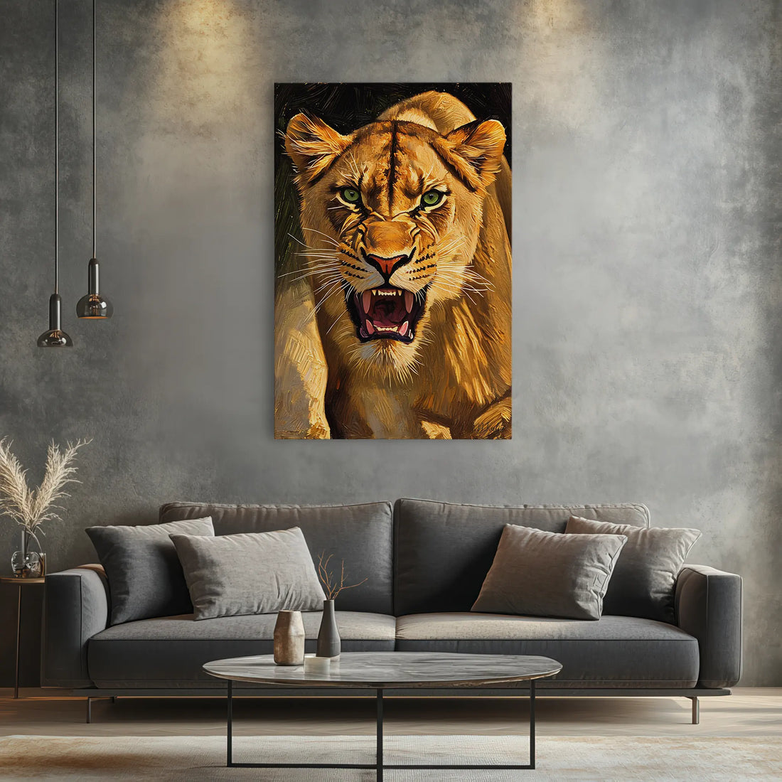 Roaring Lioness Giclée Print 231046 Visual Wall Art AR2:3V Giclée Print