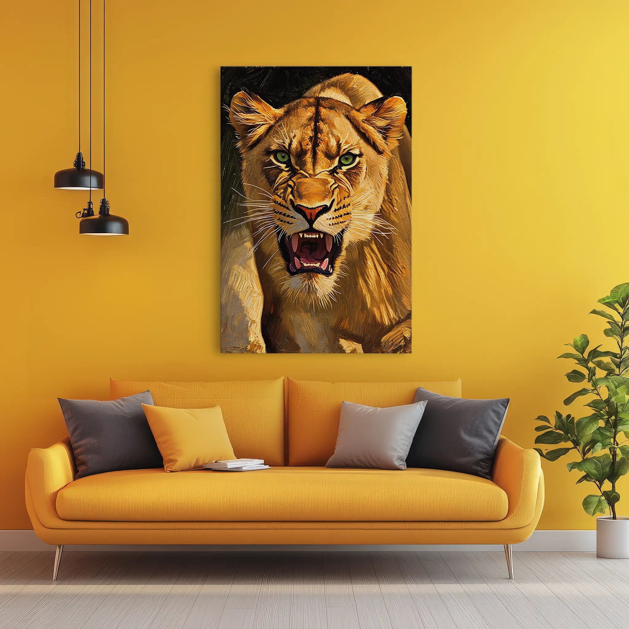 Roaring Lioness Giclée Print 231046 Visual Wall Art AR2:3V Giclée Print