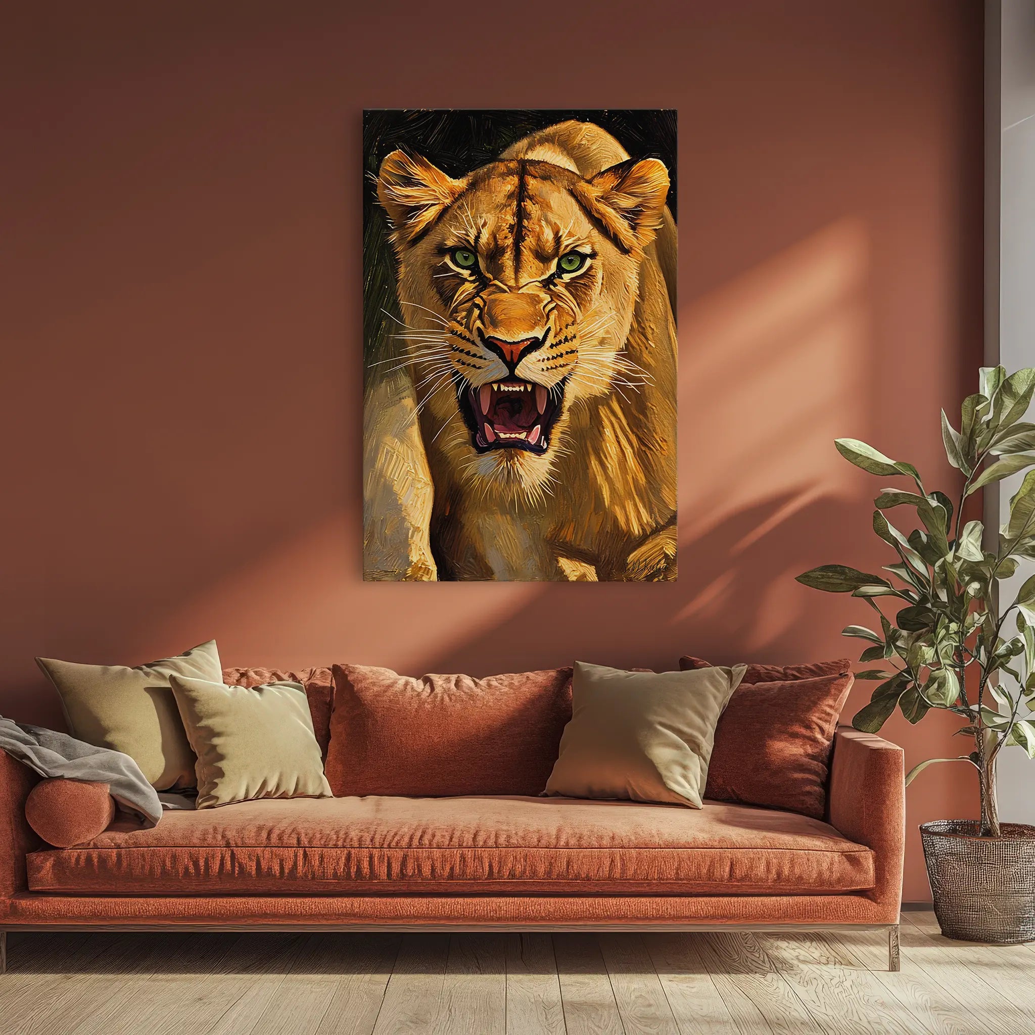 Roaring Lioness Giclée Print 231046 Visual Wall Art AR2:3V Giclée Print