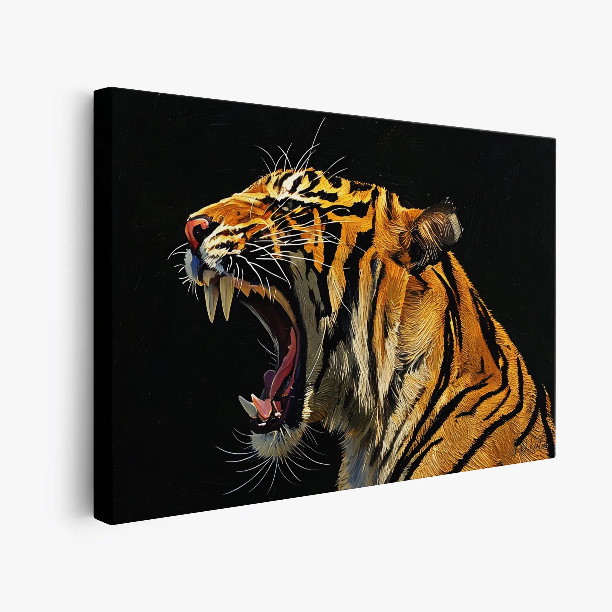 Roaring Tiger Close-Up Big Cat Giclée Print 321010 Visual Wall Art AR3:2H Giclée Print