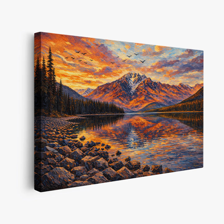 Rocky Alpine Lake Still Life Giclée Print 324008 Visual Wall Art AR3:2H Giclée Print