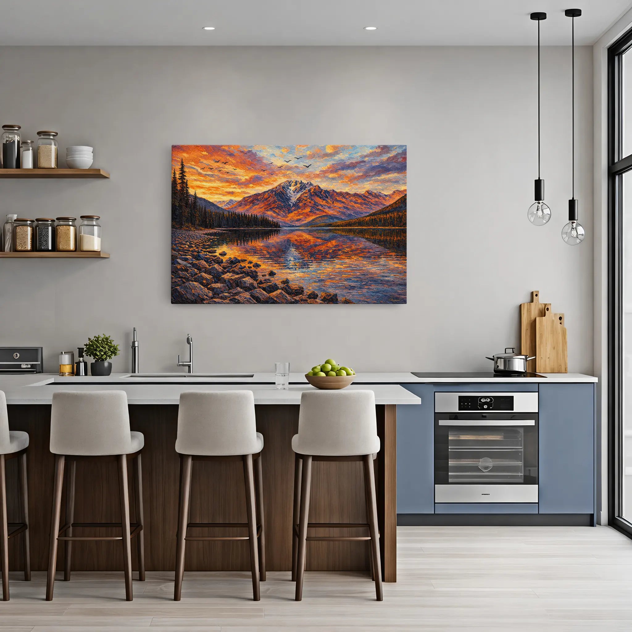 Rocky Alpine Lake Still Life Giclée Print 324008 Visual Wall Art AR3:2H Giclée Print